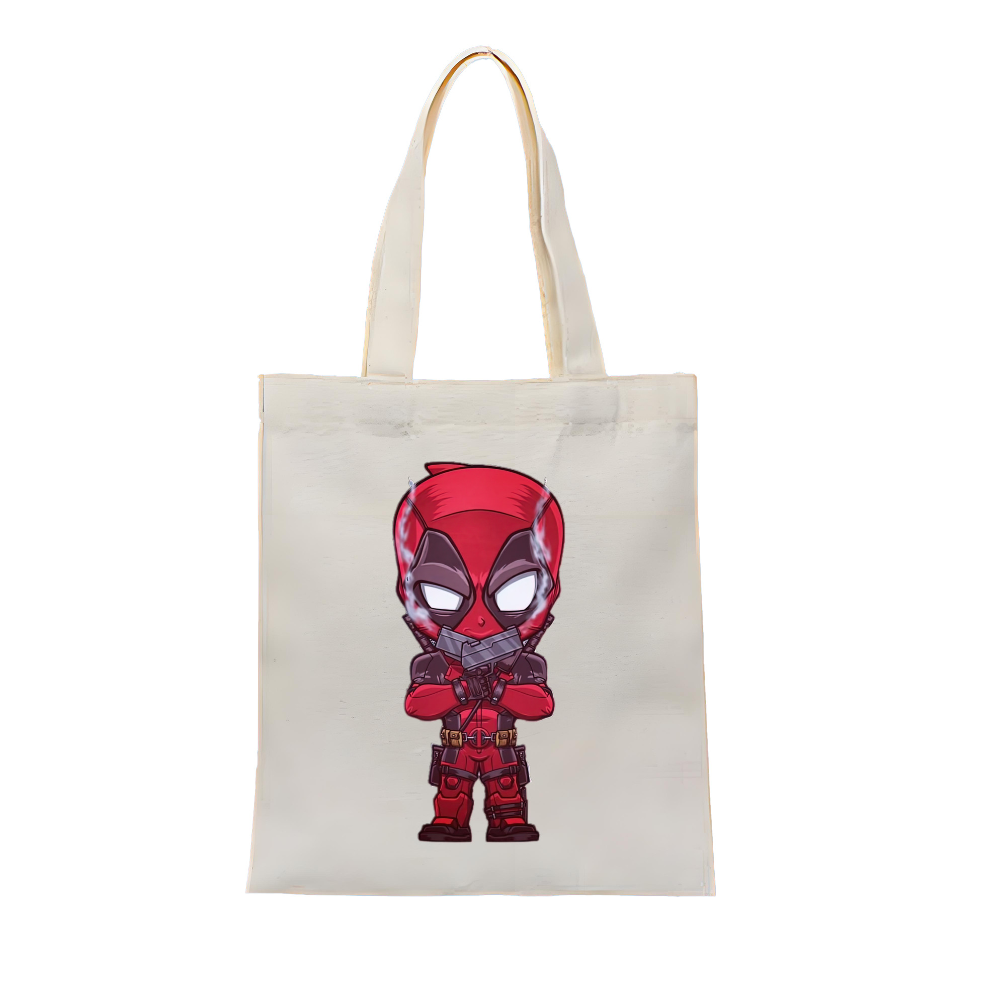 （画像用） Deadpool デッドプール 縦型キャンバス生地手提げバッグ　トートバッグ