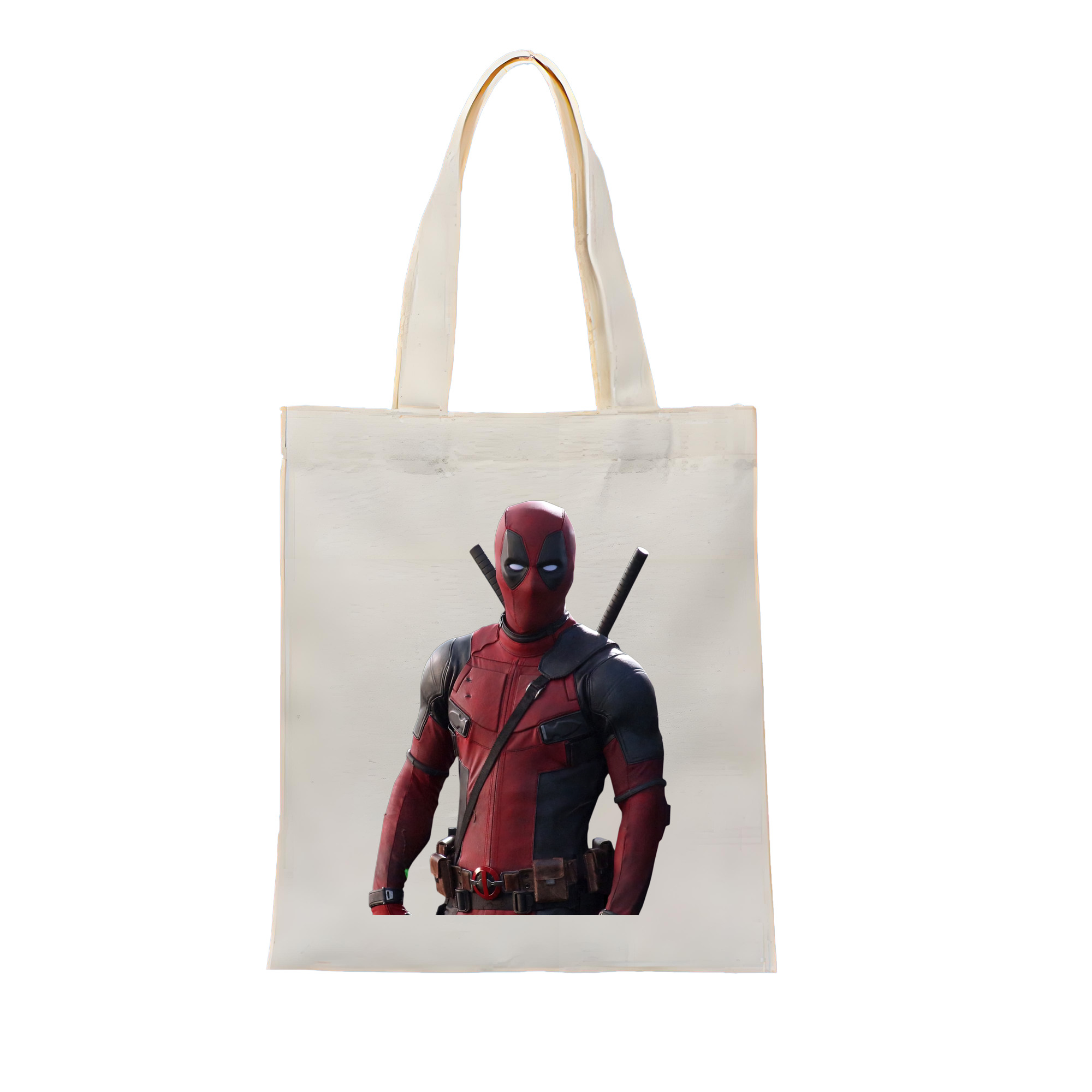 （画像用） Deadpool デッドプール 縦型キャンバス生地手提げバッグ　トートバッグ