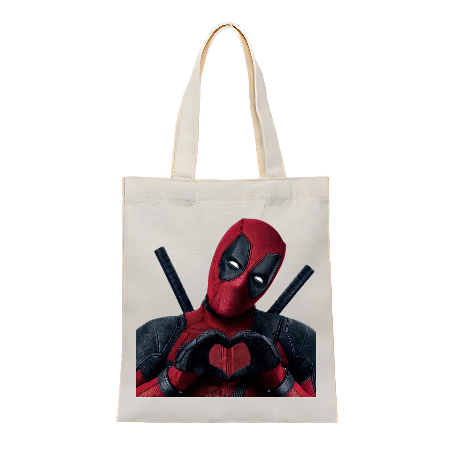 （画像用） Deadpool デッドプール 縦型キャンバス生地手提げバッグ　トートバッグ
