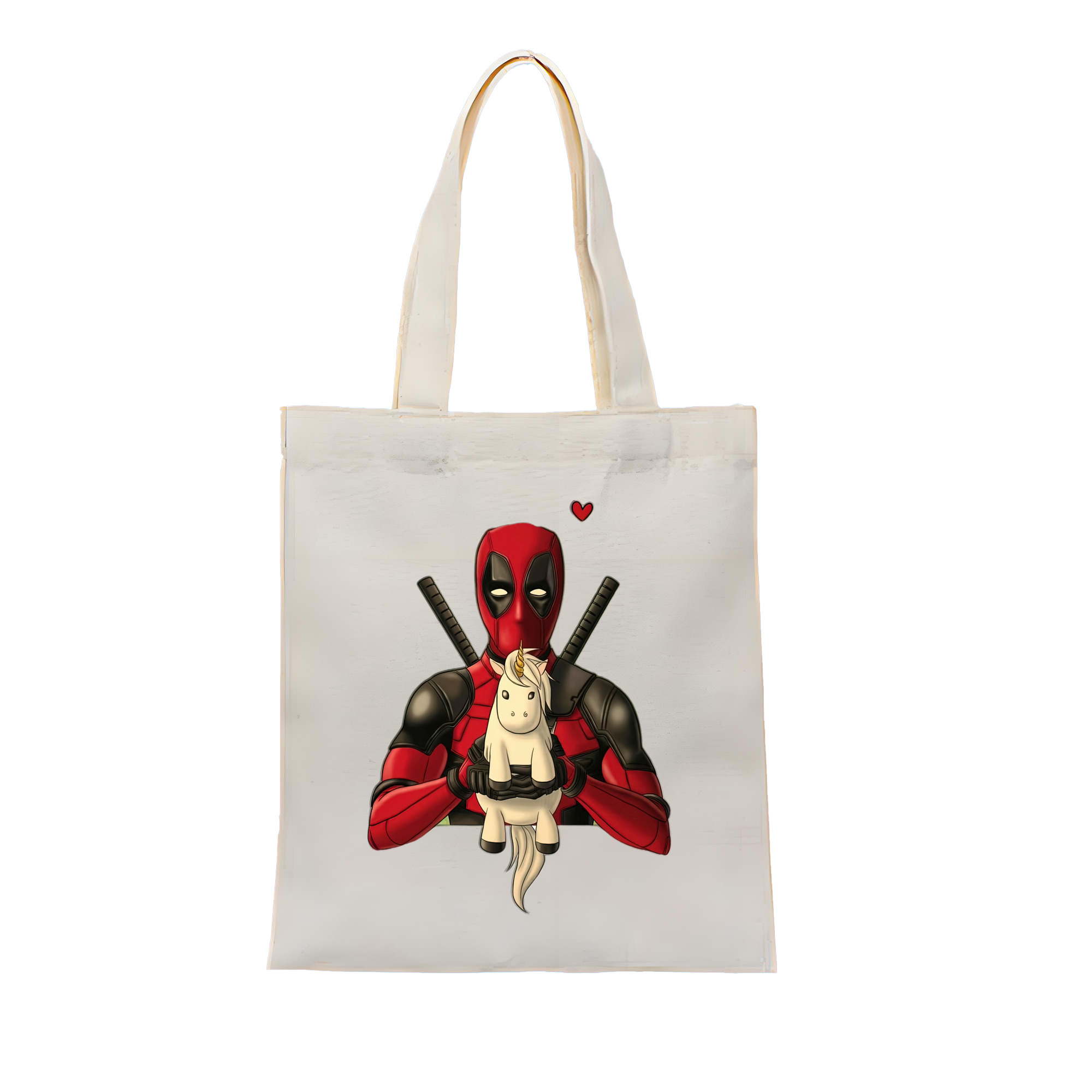 （画像用） Deadpool デッドプール 縦型キャンバス生地手提げバッグ　トートバッグ