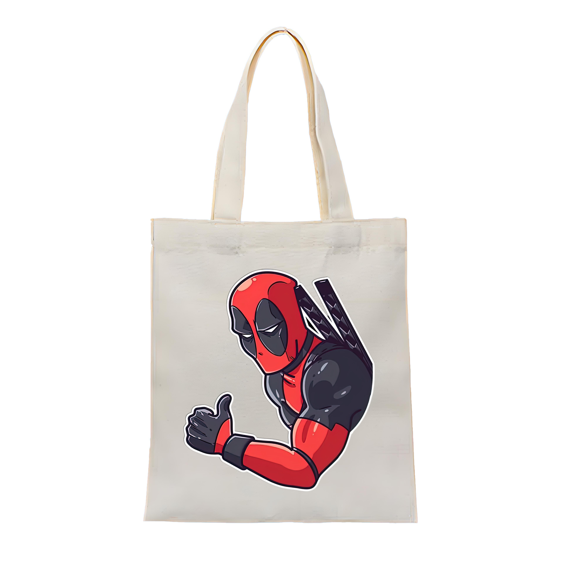 （画像用） Deadpool デッドプール 縦型キャンバス生地手提げバッグ　トートバッグ