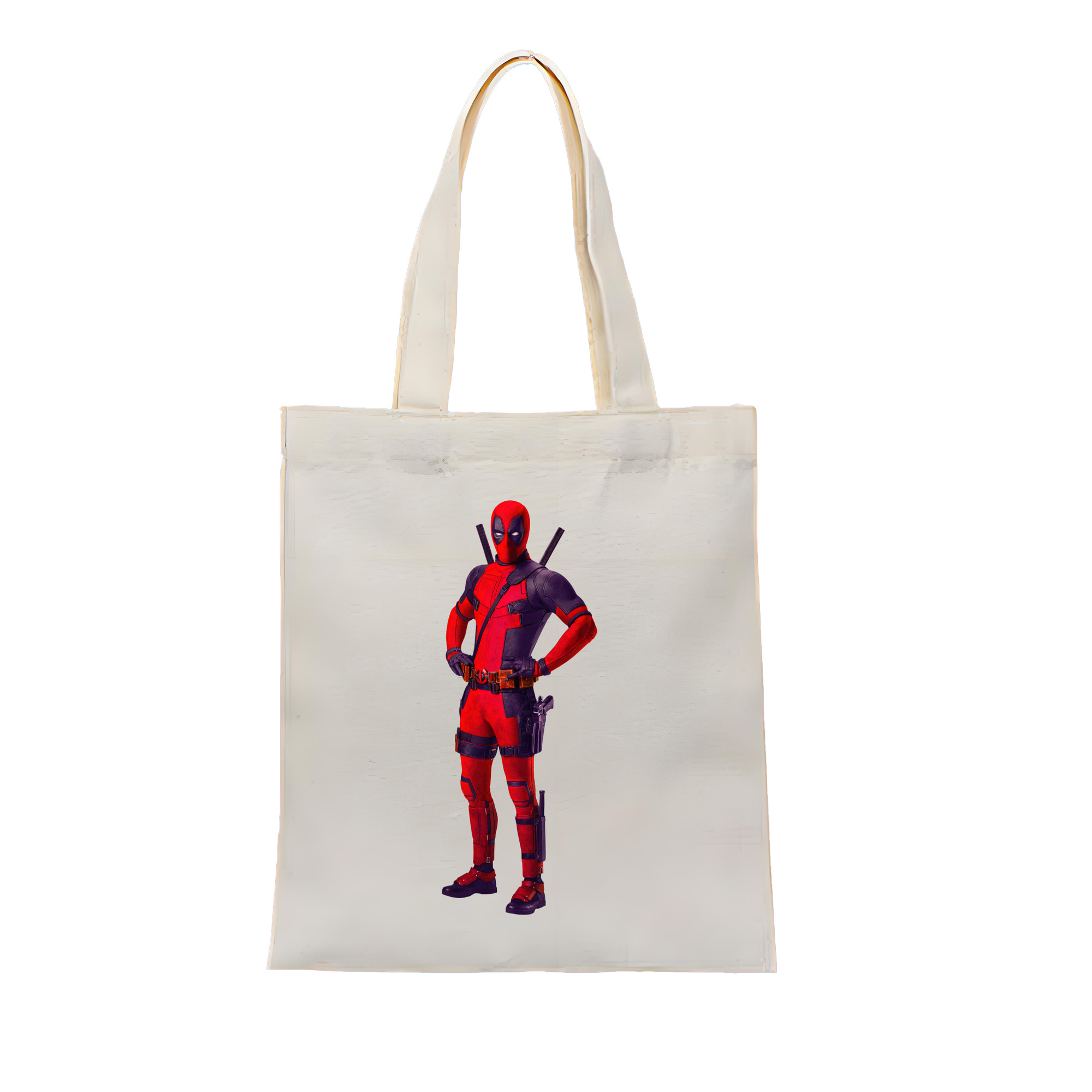 （画像用） Deadpool デッドプール 縦型キャンバス生地手提げバッグ　トートバッグ