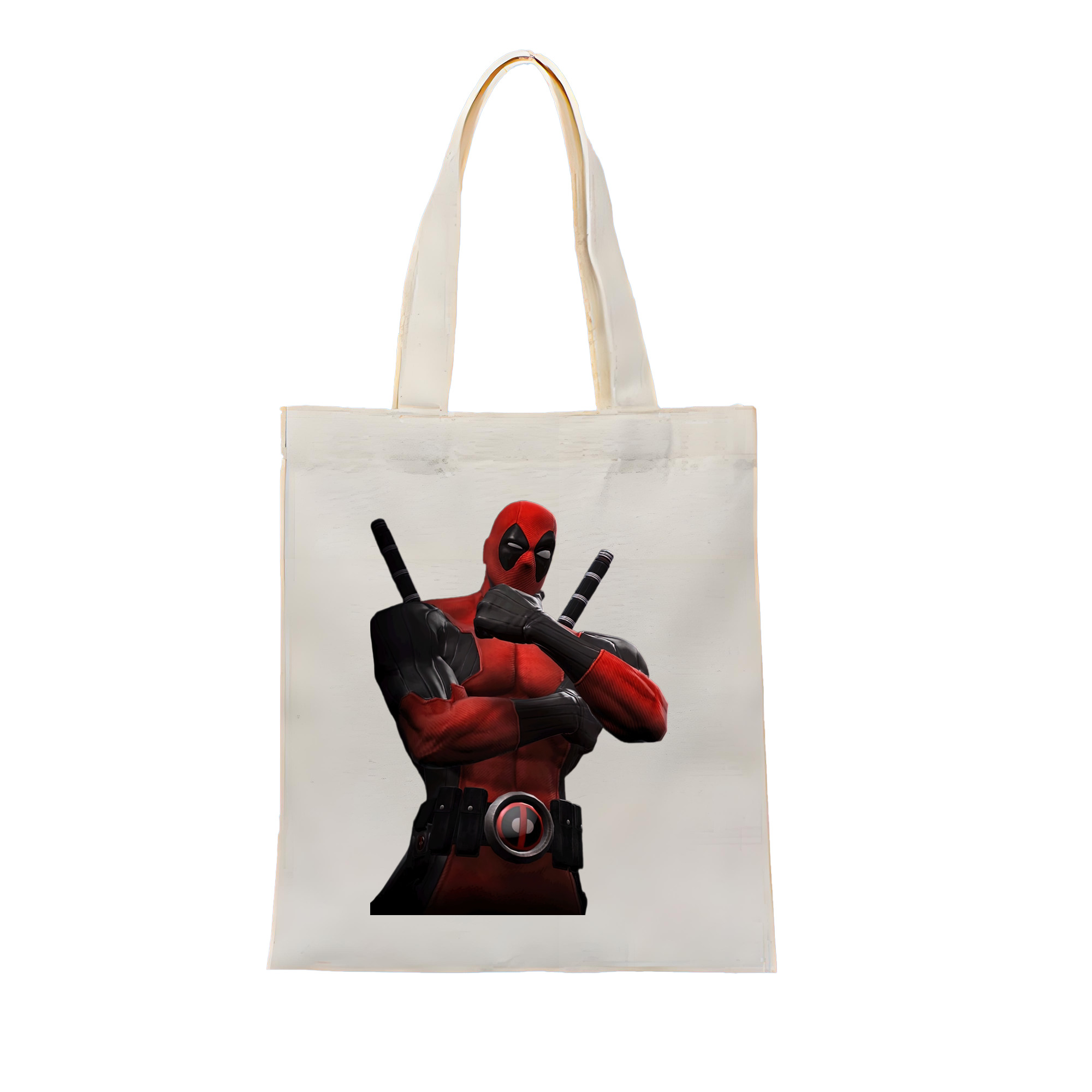 （画像用） Deadpool デッドプール 縦型キャンバス生地手提げバッグ　トートバッグ