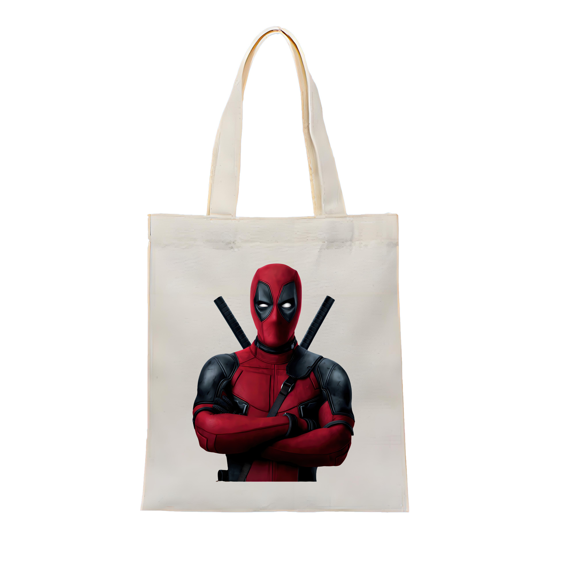 （画像用） Deadpool デッドプール 縦型キャンバス生地手提げバッグ　トートバッグ