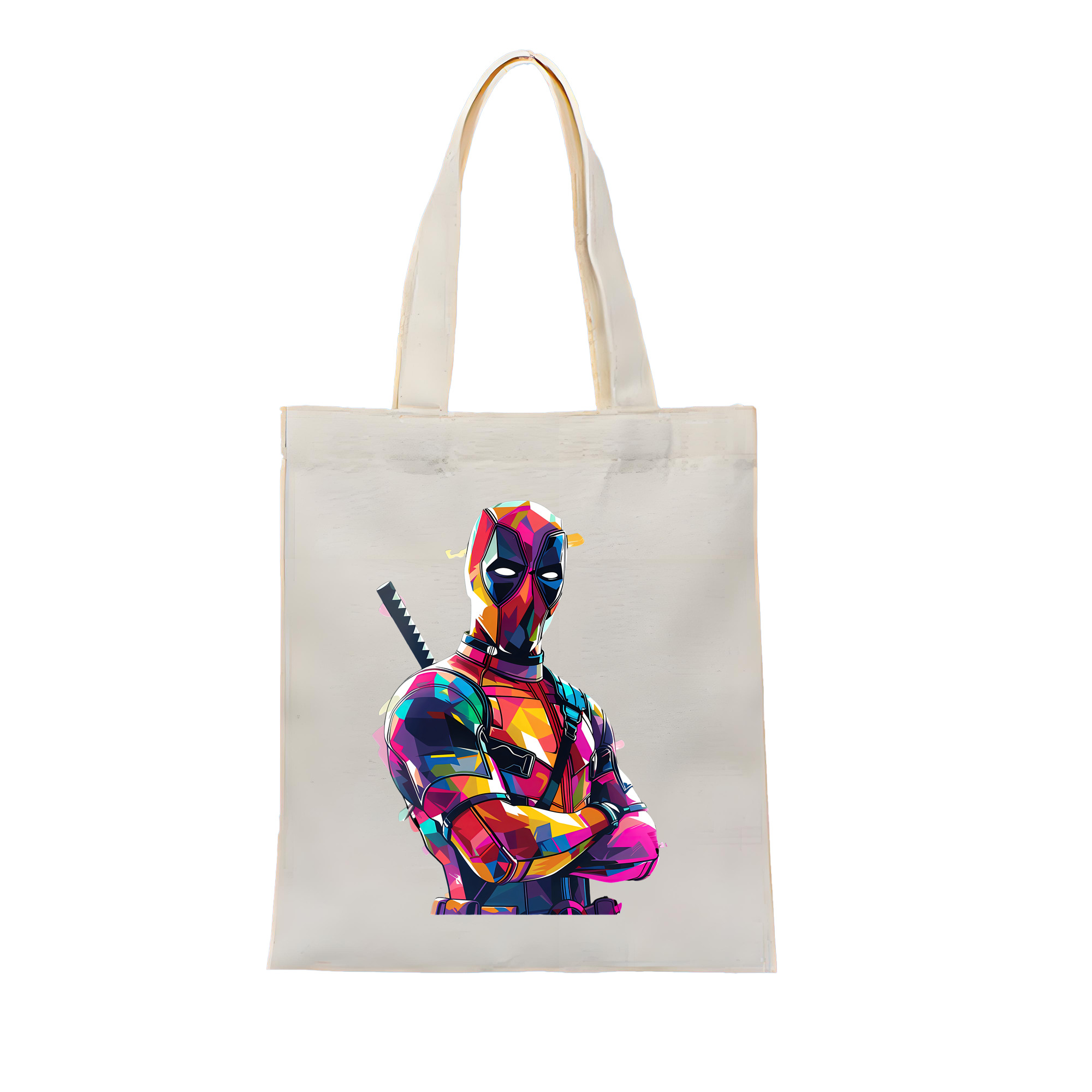 （画像用） Deadpool デッドプール 縦型キャンバス生地手提げバッグ　トートバッグ
