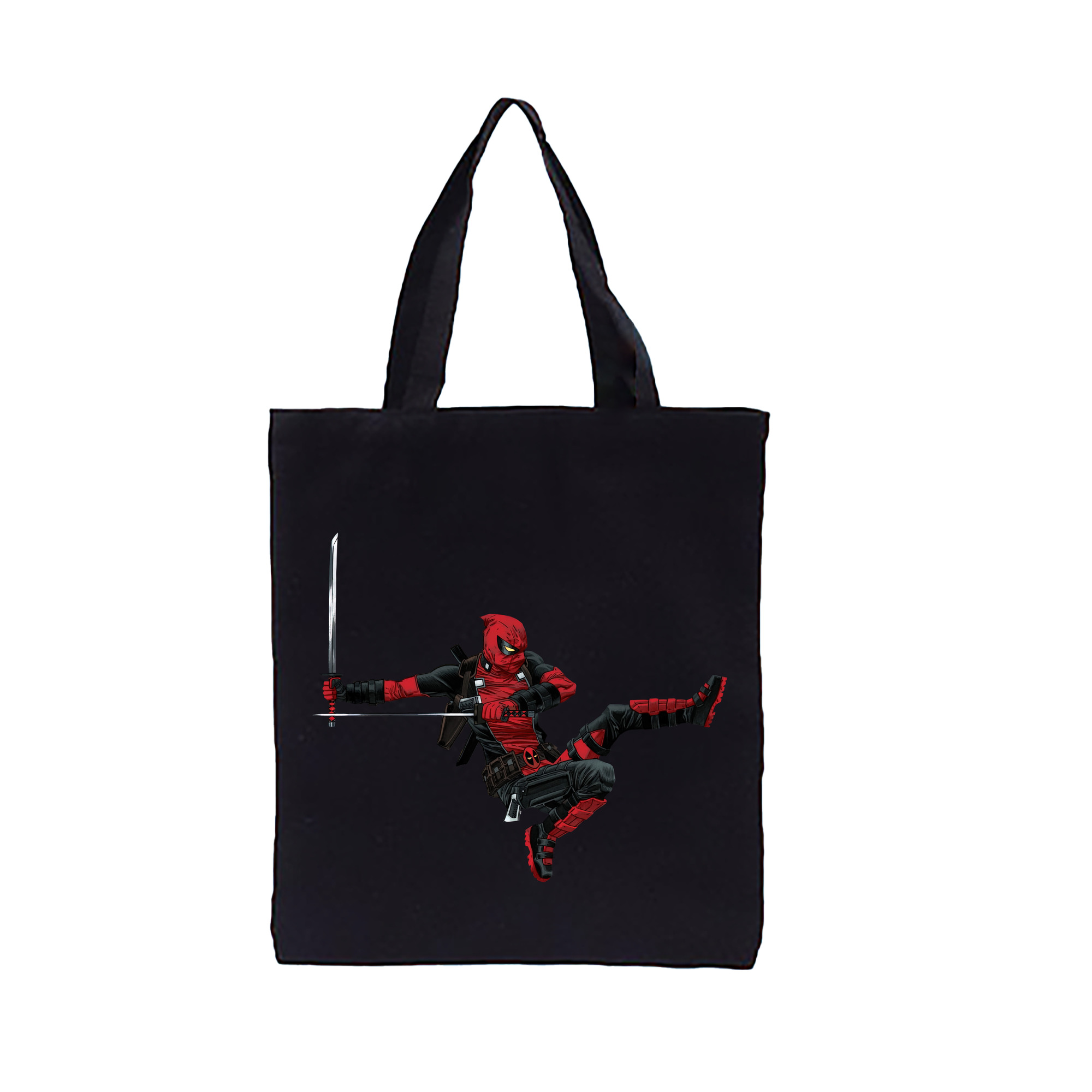 （画像用） Deadpool デッドプール 縦型キャンバス生地手提げバッグ　トートバッグ