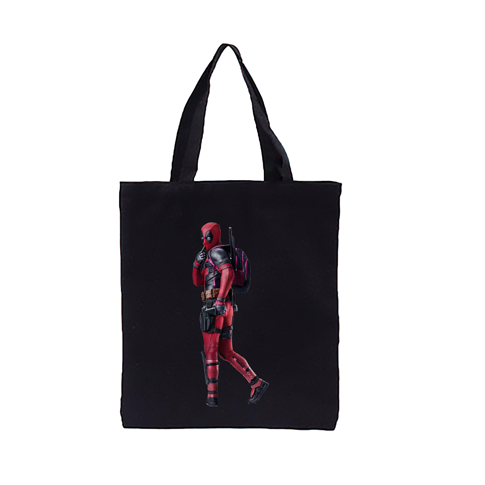 （画像用） Deadpool デッドプール 縦型キャンバス生地手提げバッグ　トートバッグ