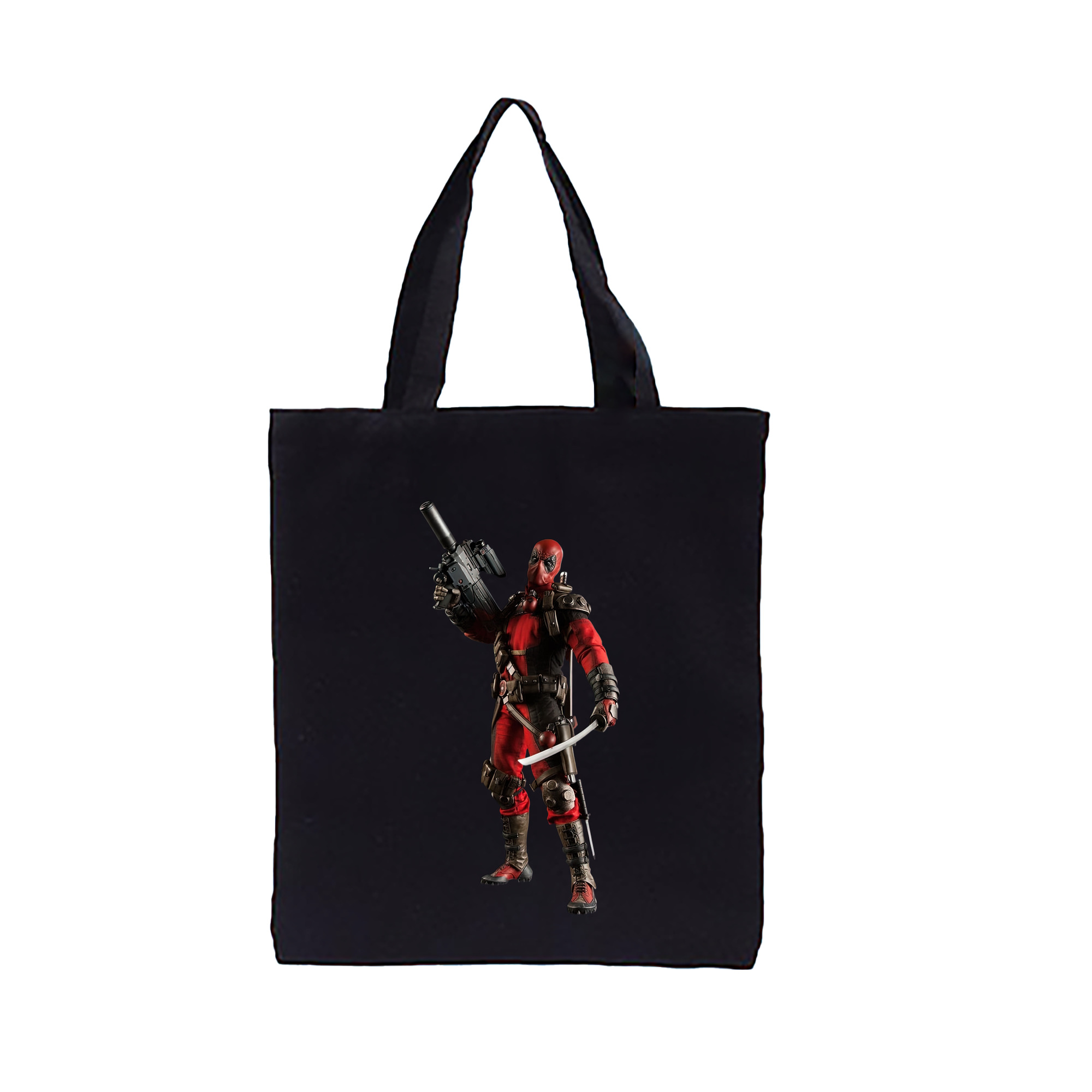 （画像用） Deadpool デッドプール 縦型キャンバス生地手提げバッグ　トートバッグ