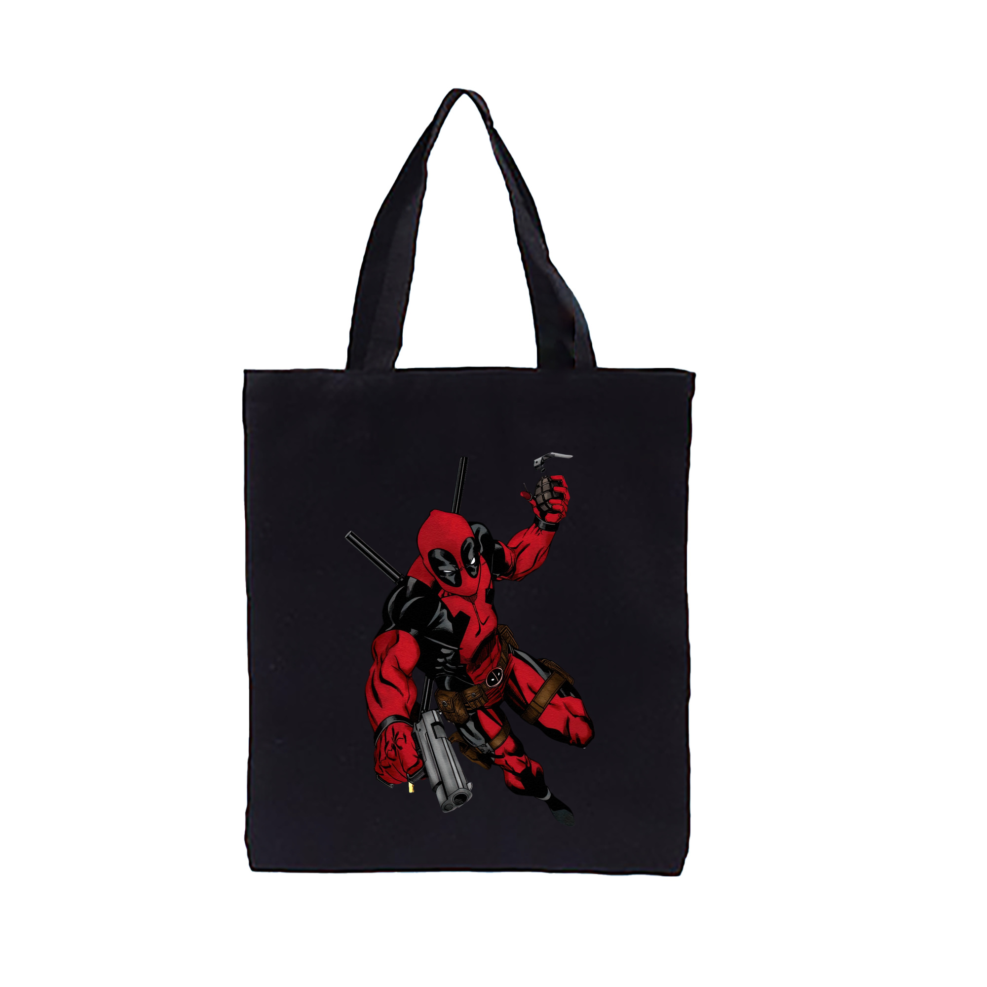 （画像用） Deadpool デッドプール 縦型キャンバス生地手提げバッグ　トートバッグ