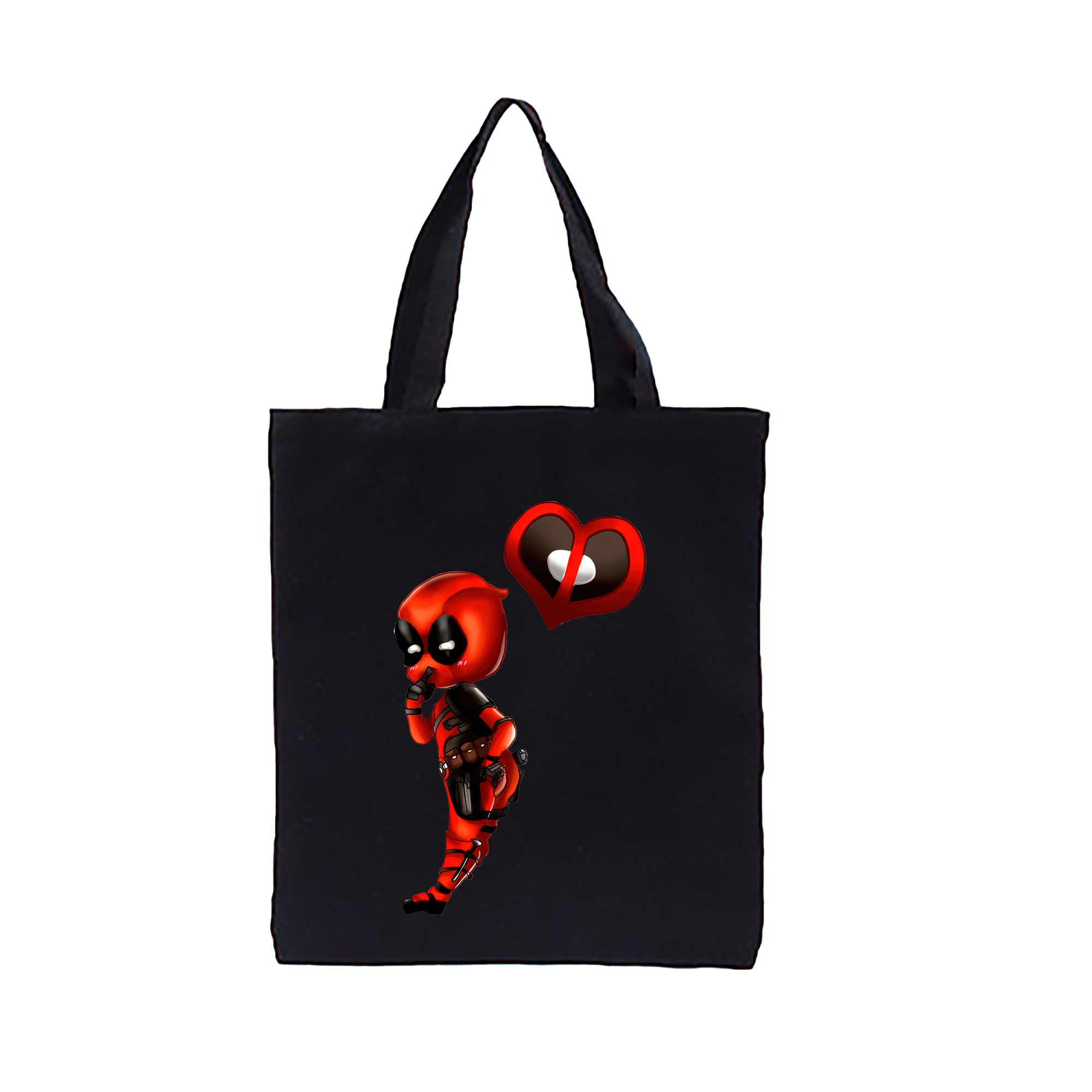 （画像用） Deadpool デッドプール 縦型キャンバス生地手提げバッグ　トートバッグ