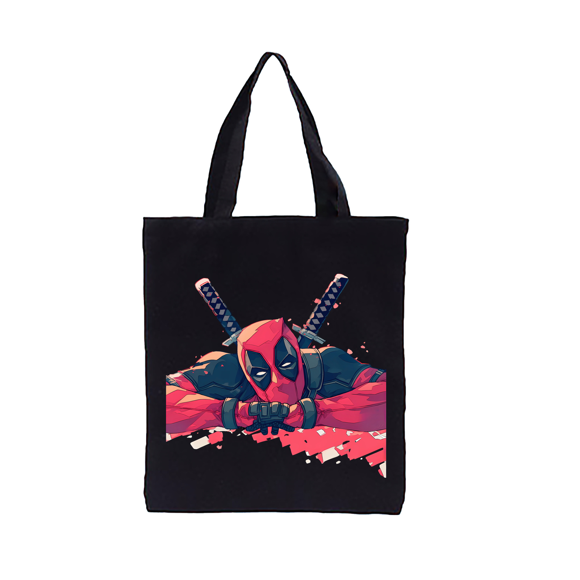 （画像用） Deadpool デッドプール 縦型キャンバス生地手提げバッグ　トートバッグ