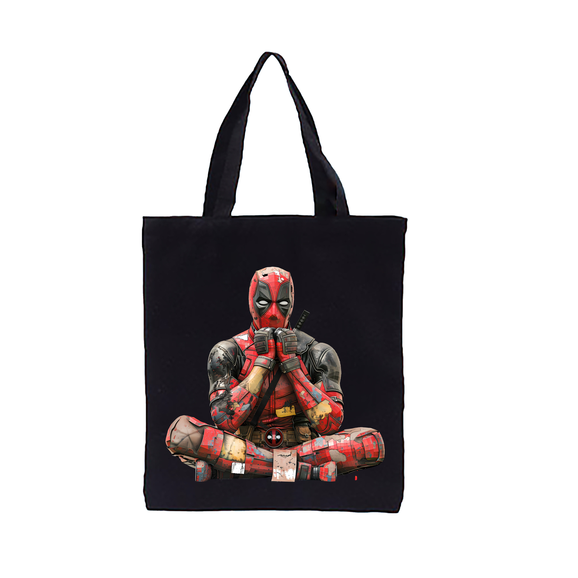 （画像用） Deadpool デッドプール 縦型キャンバス生地手提げバッグ　トートバッグ