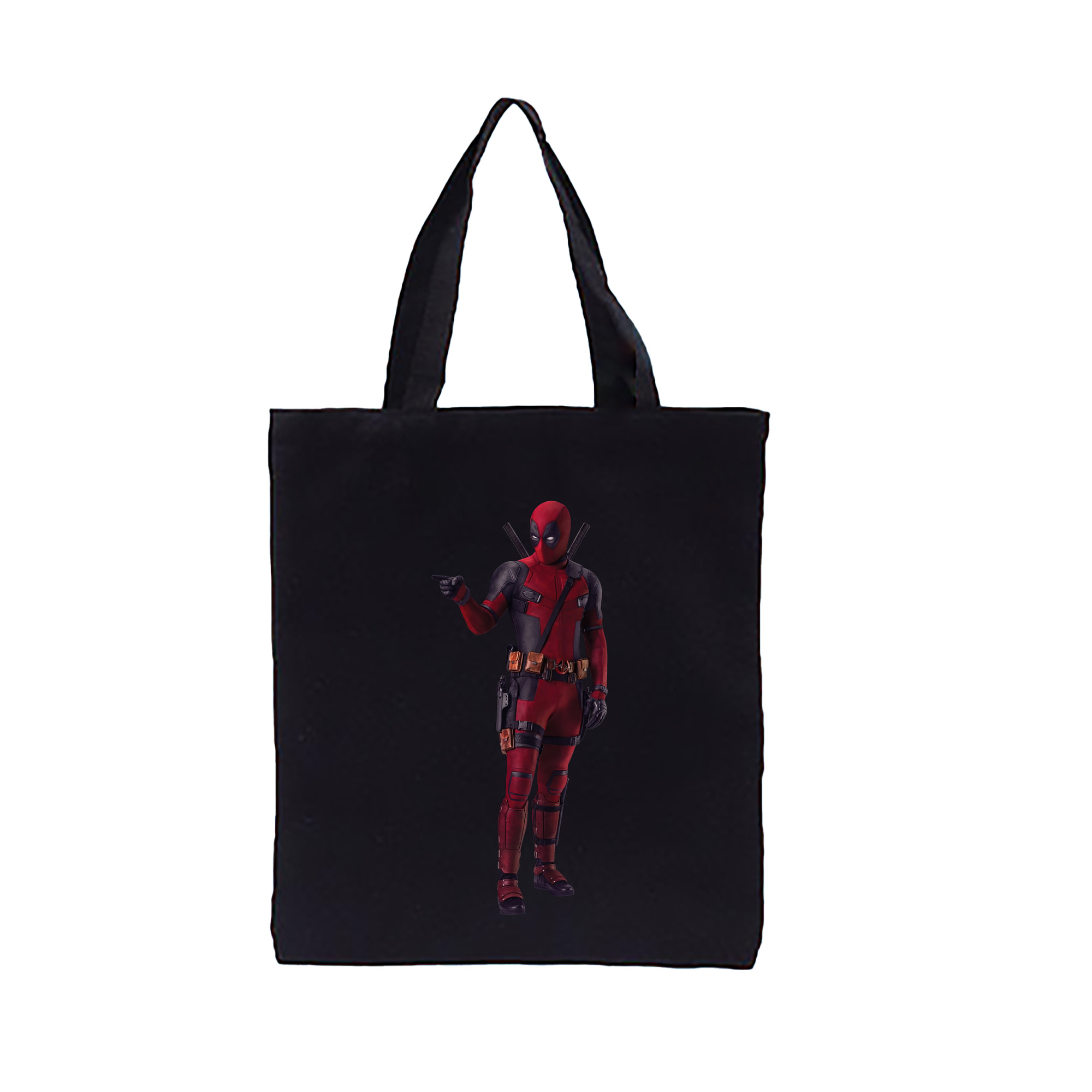 （画像用） Deadpool デッドプール 縦型キャンバス生地手提げバッグ　トートバッグ