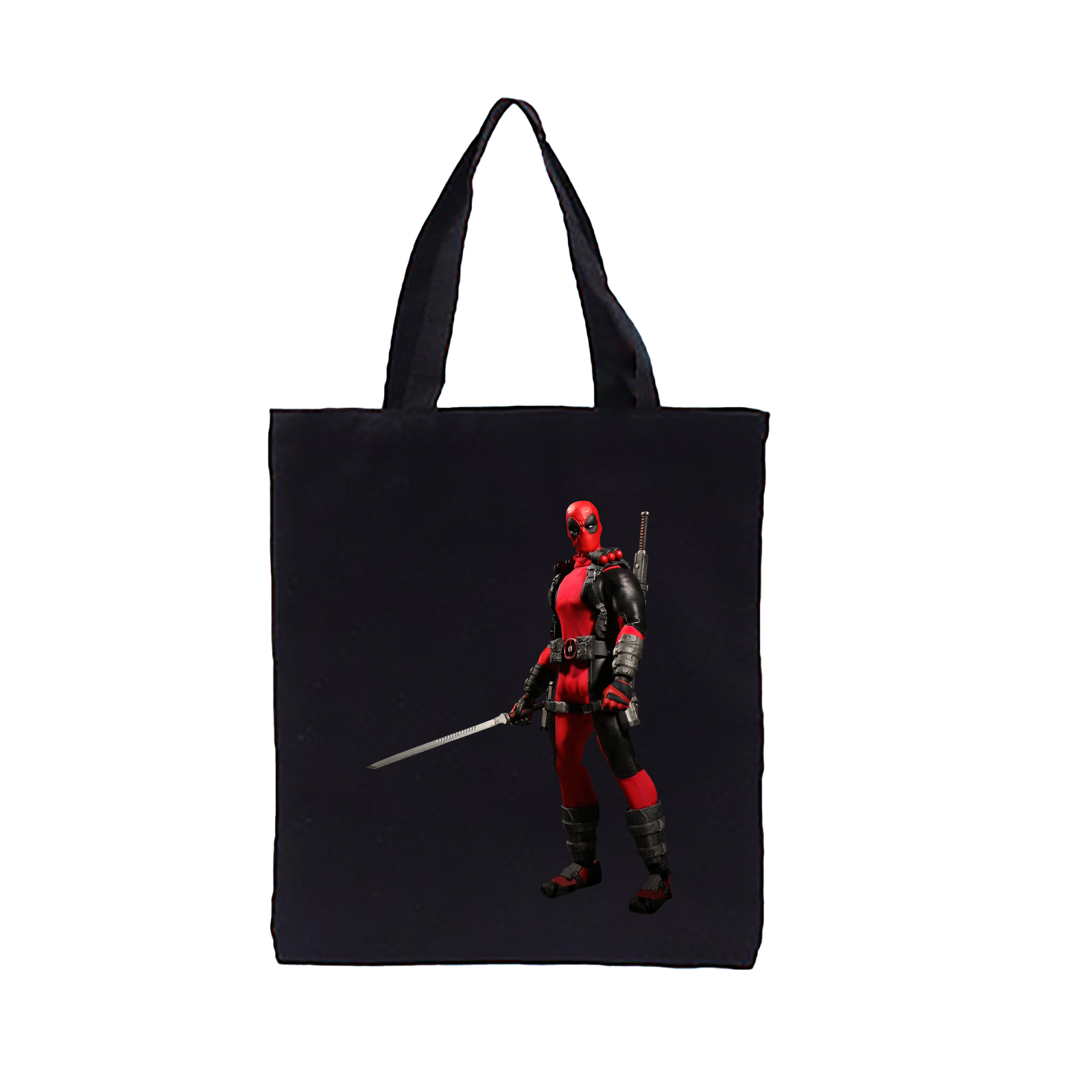 （画像用） Deadpool デッドプール 縦型キャンバス生地手提げバッグ　トートバッグ