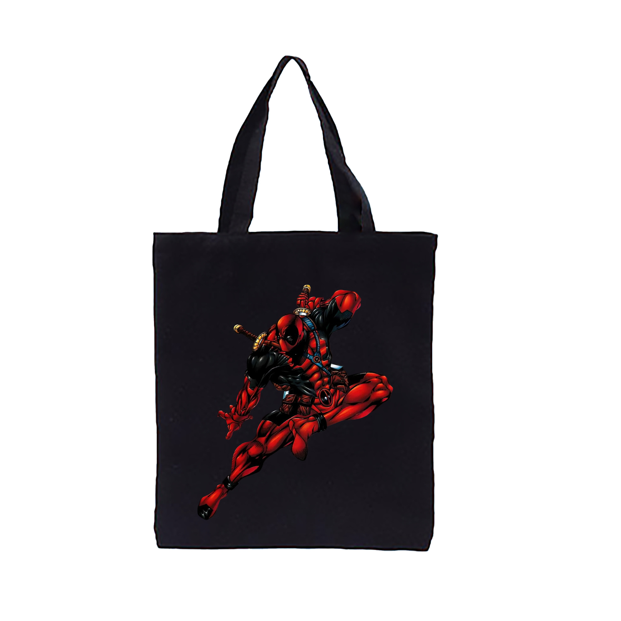 （画像用） Deadpool デッドプール 縦型キャンバス生地手提げバッグ　トートバッグ