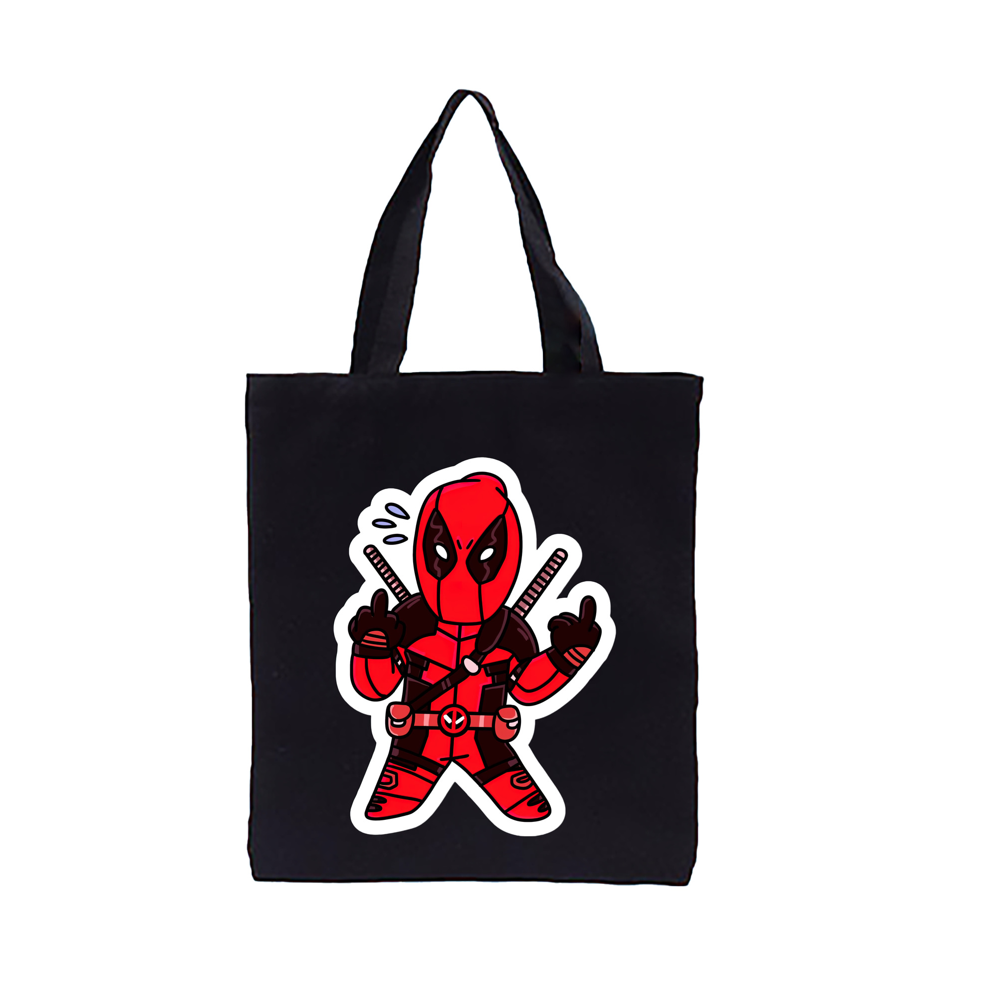 （画像用） Deadpool デッドプール 縦型キャンバス生地手提げバッグ　トートバッグ
