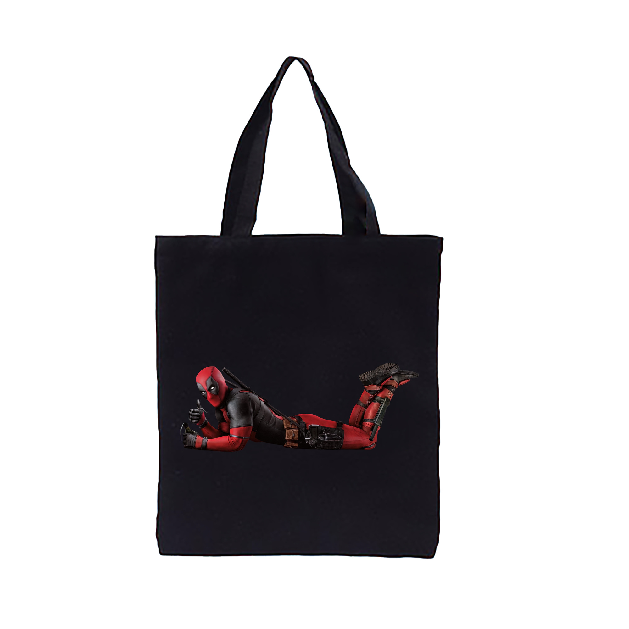 （画像用） Deadpool デッドプール 縦型キャンバス生地手提げバッグ　トートバッグ