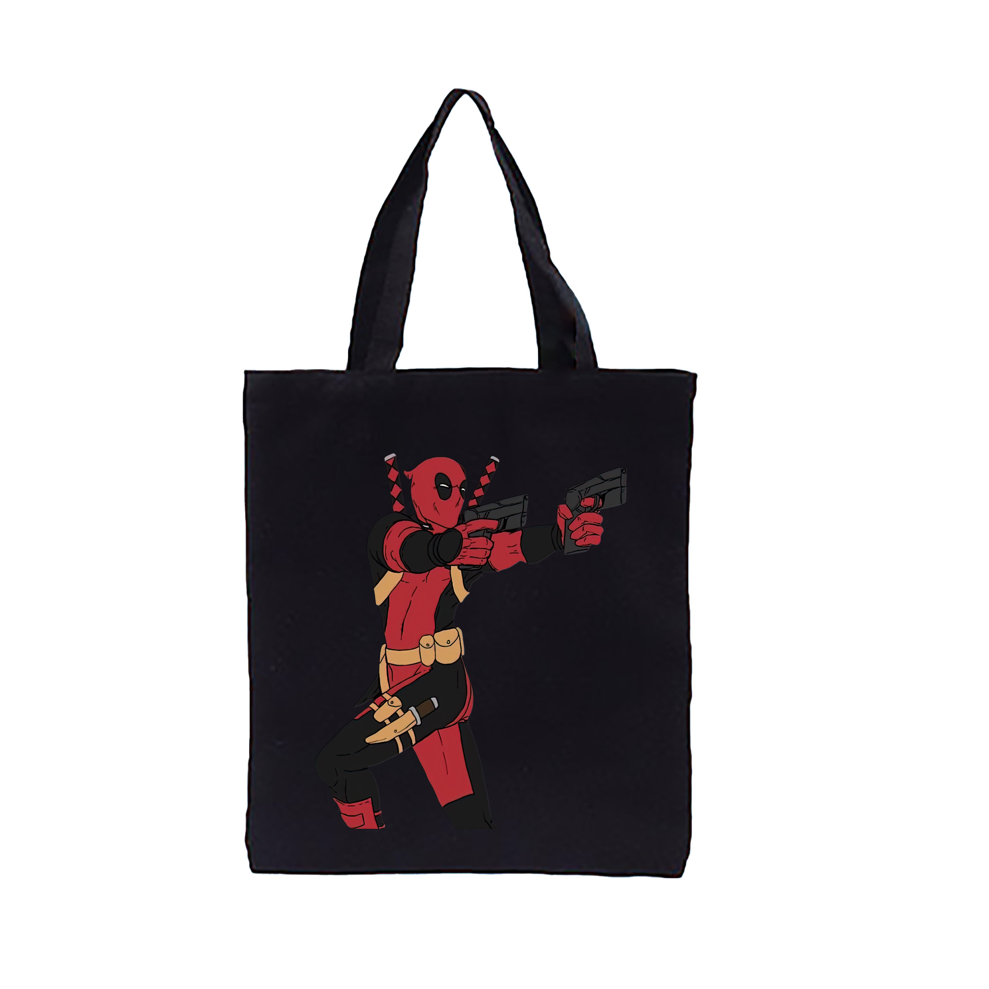 （画像用） Deadpool デッドプール 縦型キャンバス生地手提げバッグ　トートバッグ