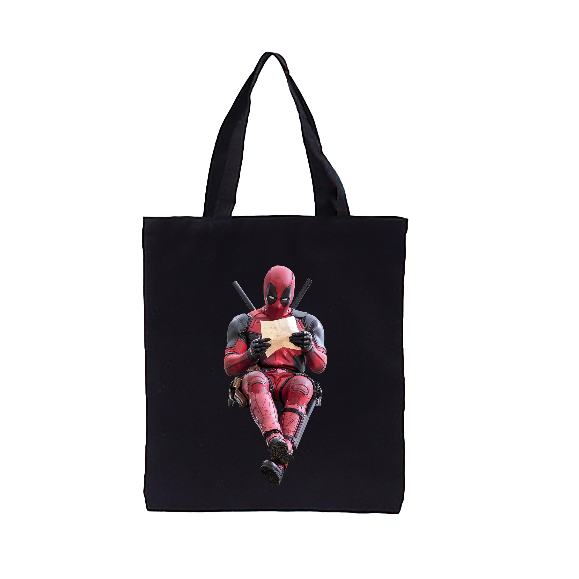 （画像用） Deadpool デッドプール 縦型キャンバス生地手提げバッグ　トートバッグ
