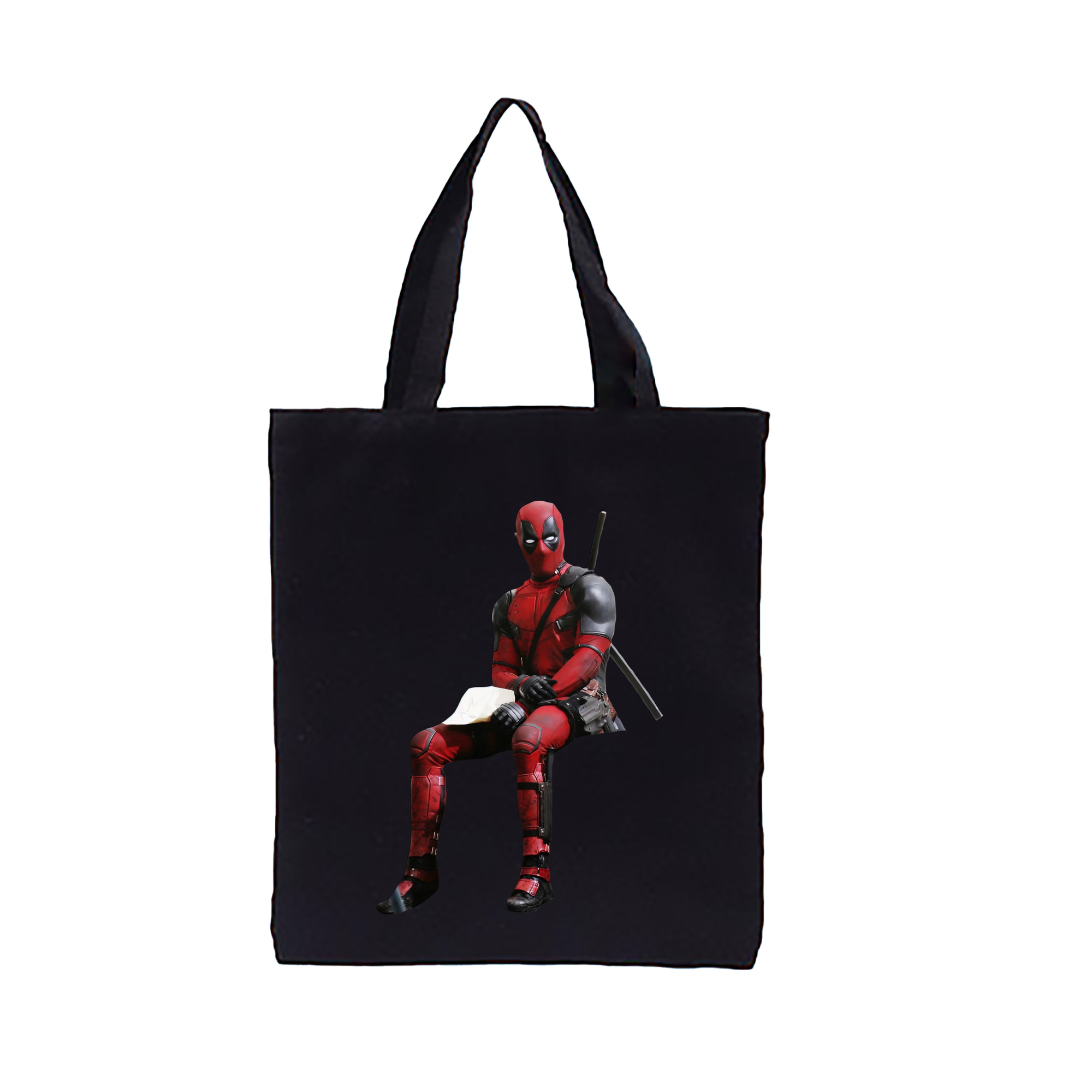 （画像用） Deadpool デッドプール 縦型キャンバス生地手提げバッグ　トートバッグ