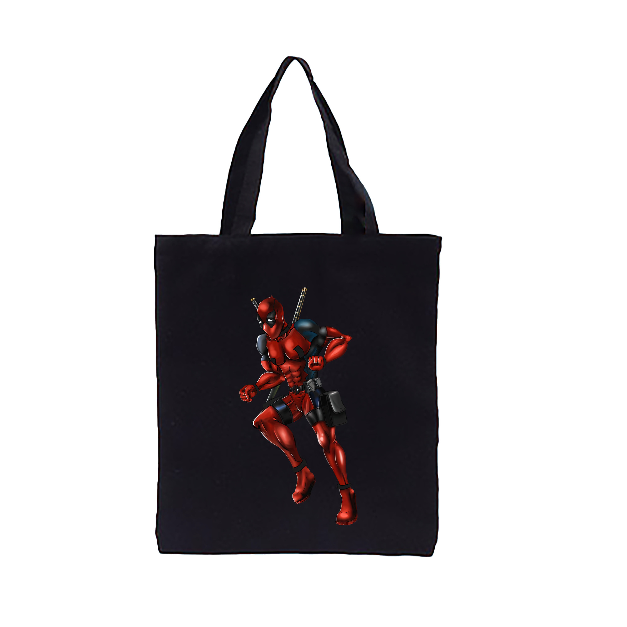 （画像用） Deadpool デッドプール 縦型キャンバス生地手提げバッグ　トートバッグ