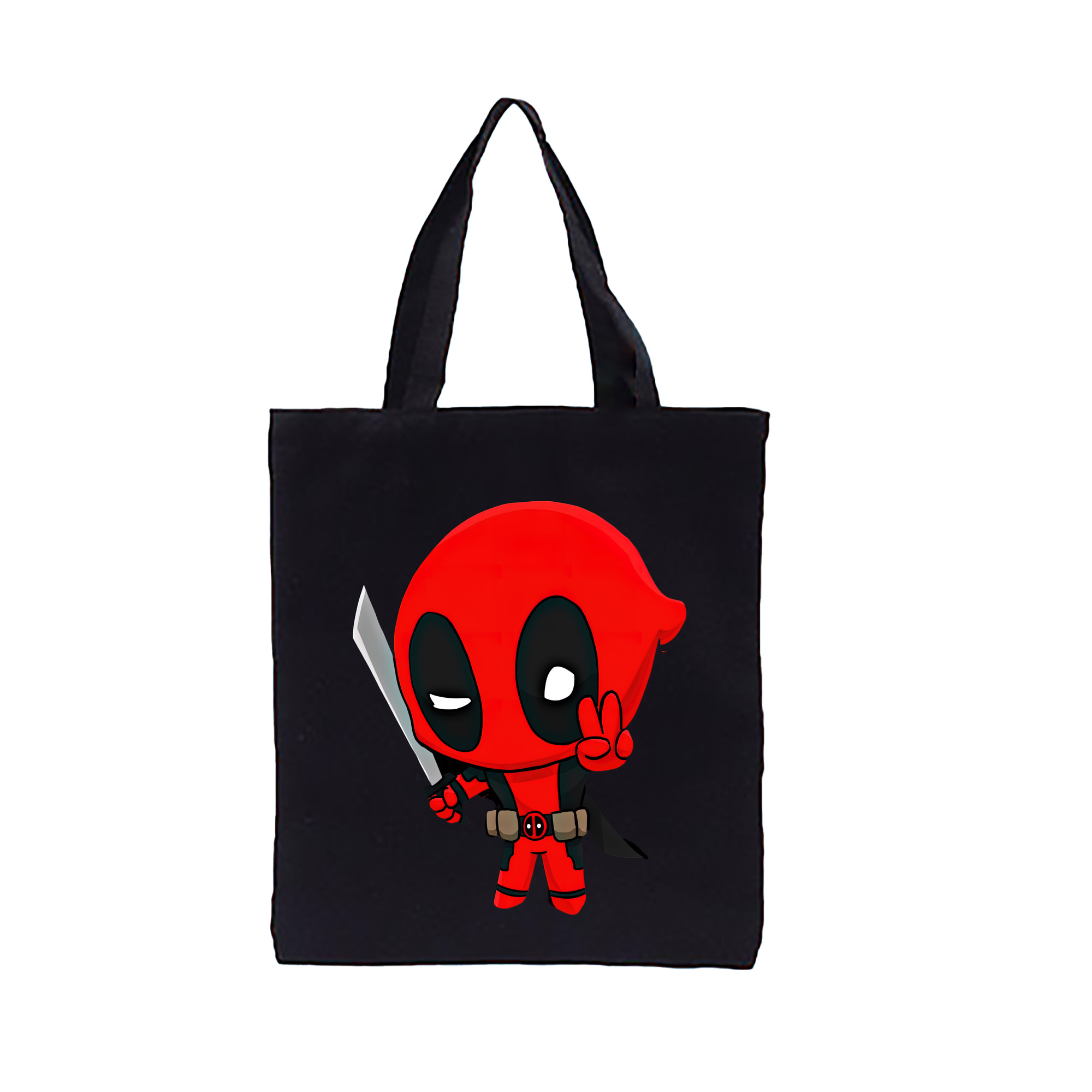（画像用） Deadpool デッドプール 縦型キャンバス生地手提げバッグ　トートバッグ