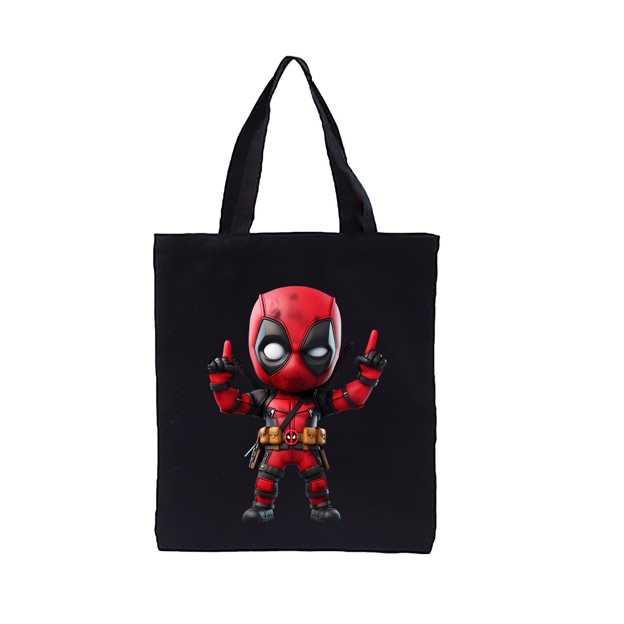 （画像用） Deadpool デッドプール 縦型キャンバス生地手提げバッグ　トートバッグ