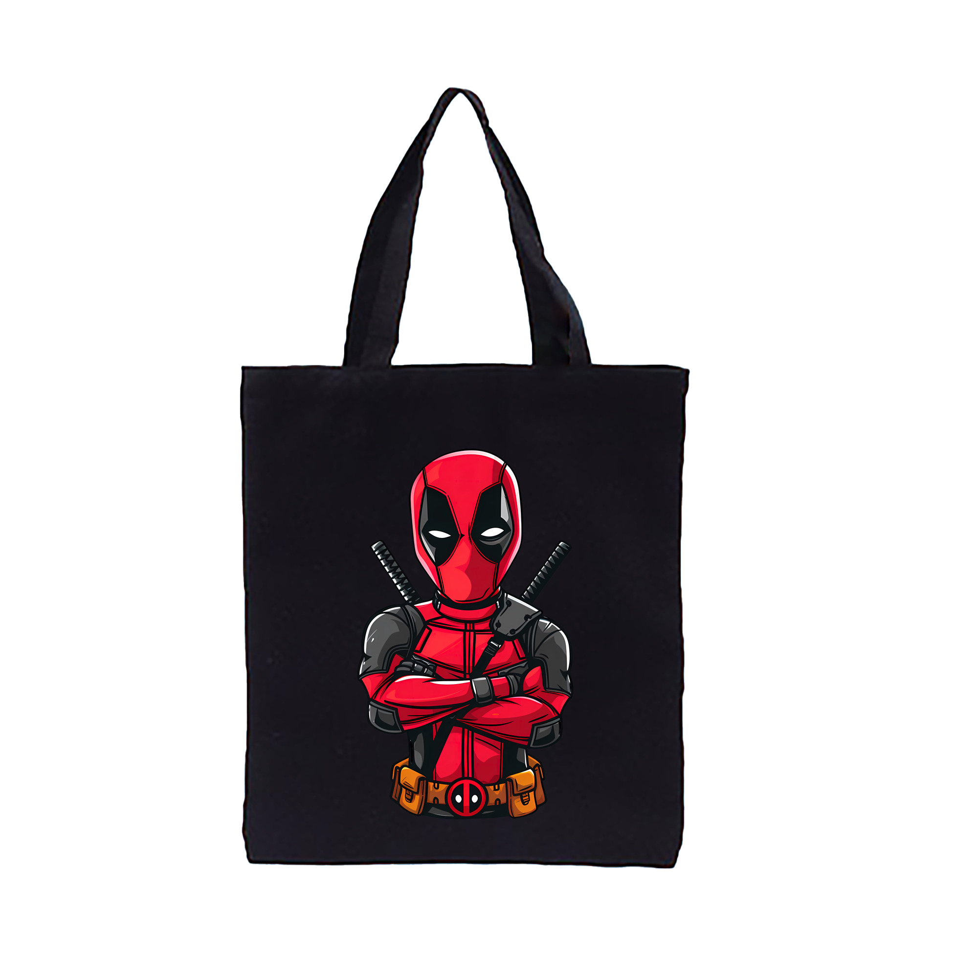 （画像用） Deadpool デッドプール 縦型キャンバス生地手提げバッグ　トートバッグ
