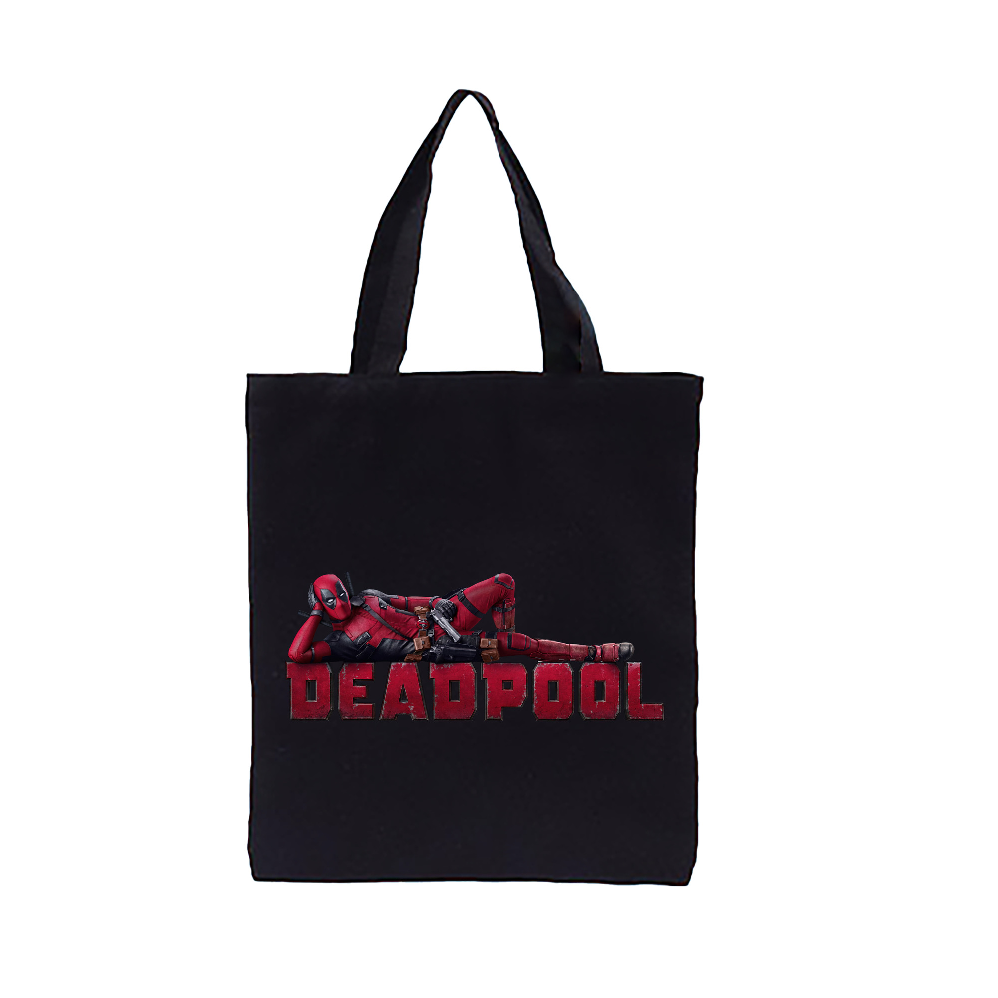 （画像用） Deadpool デッドプール 縦型キャンバス生地手提げバッグ　トートバッグ