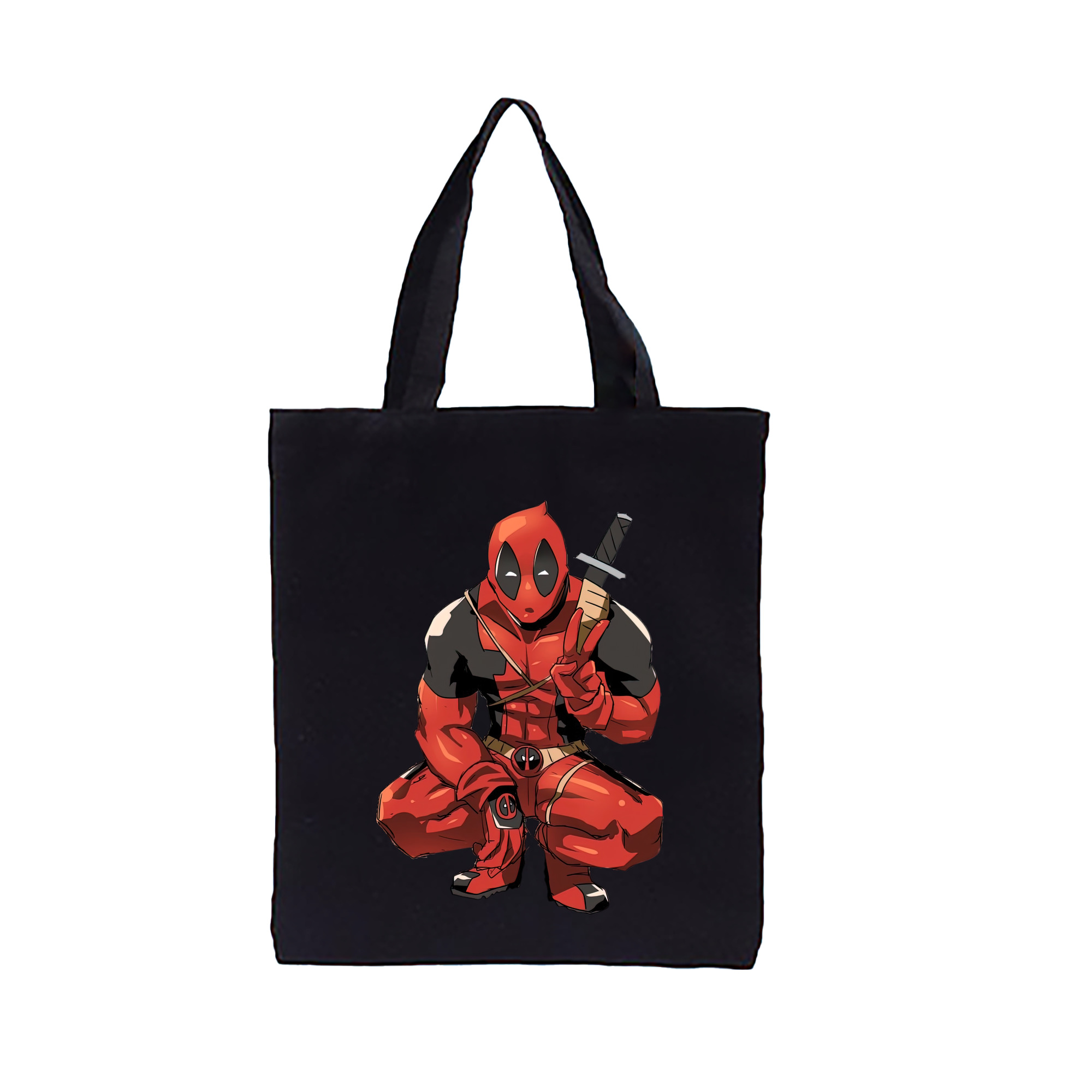 （画像用） Deadpool デッドプール 縦型キャンバス生地手提げバッグ　トートバッグ