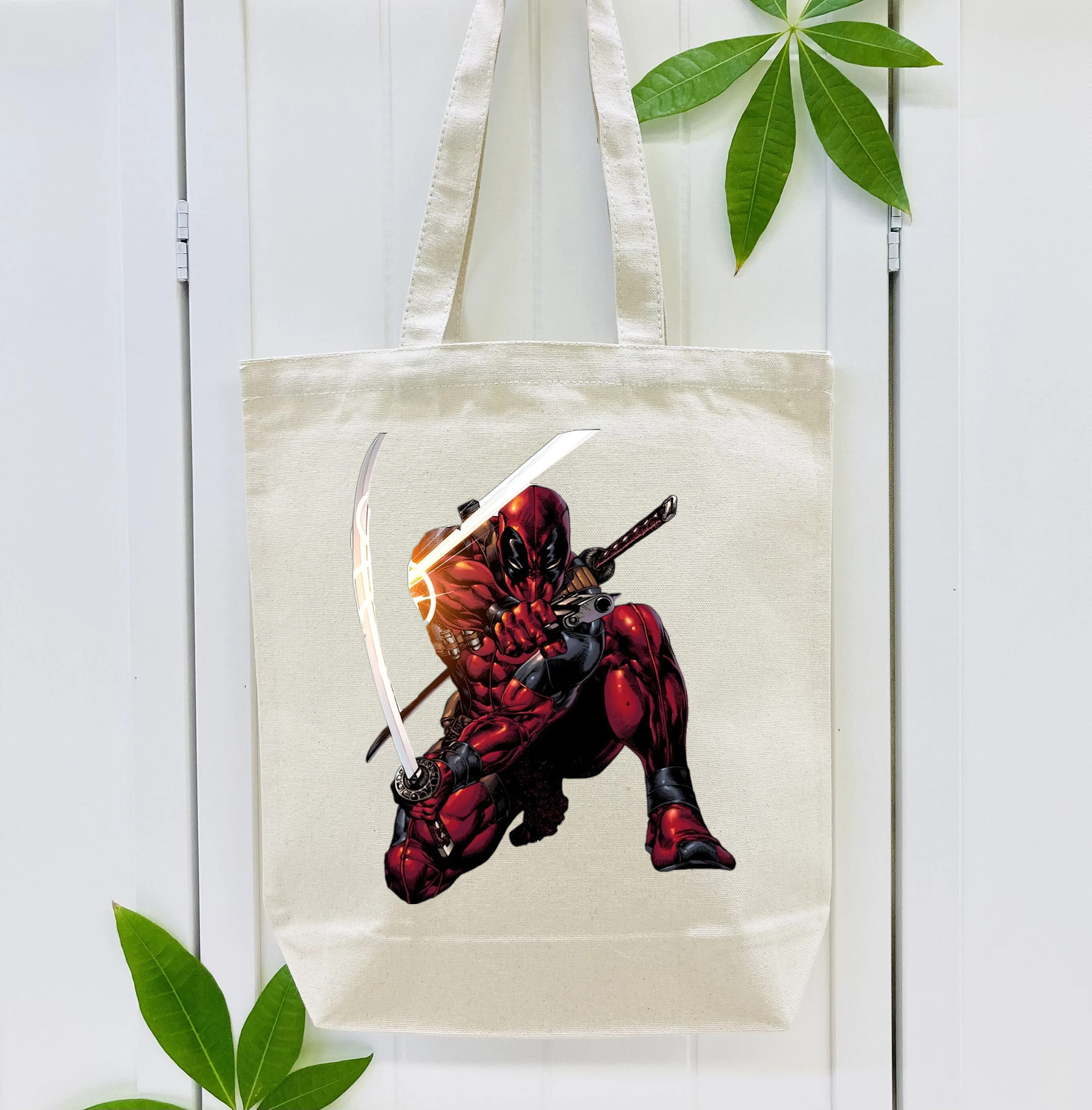 Deadpool デッドプール 縦型キャンバス生地手提げバッグ　トートバッグ