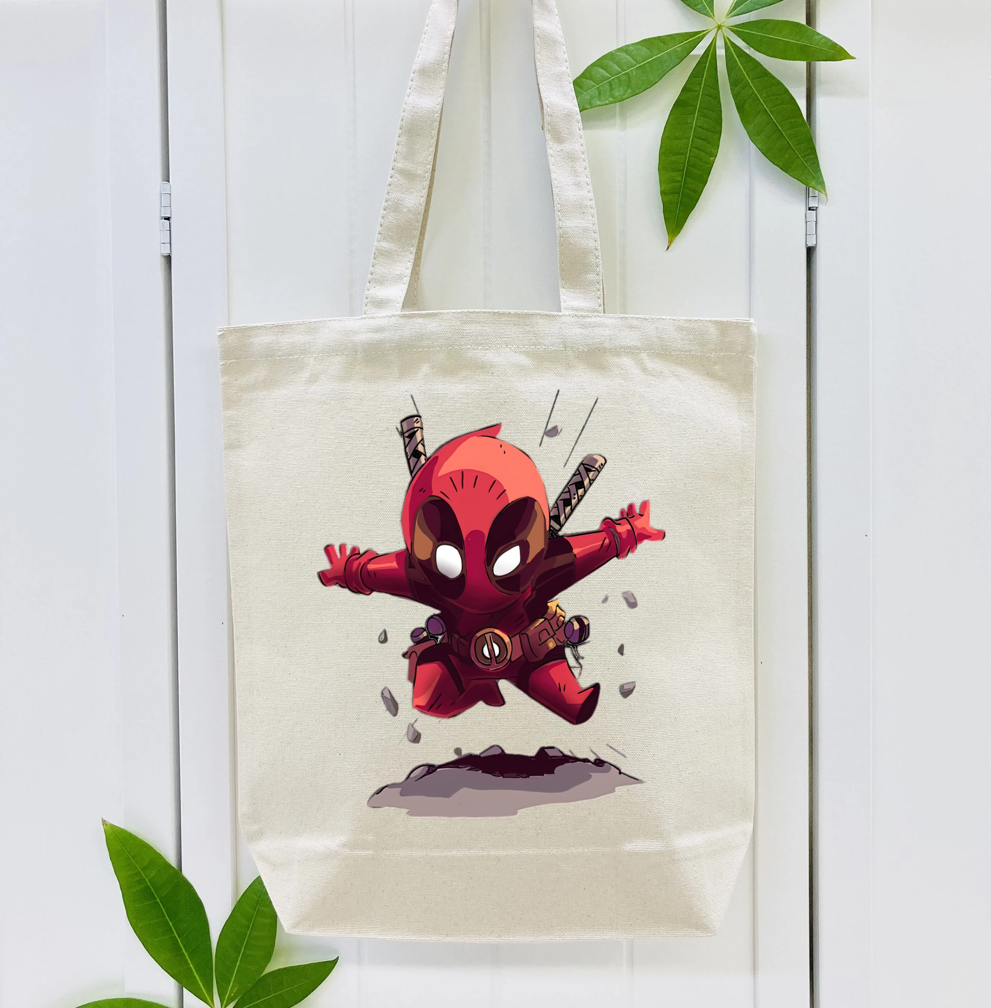 Deadpool デッドプール 縦型キャンバス生地手提げバッグ　トートバッグ