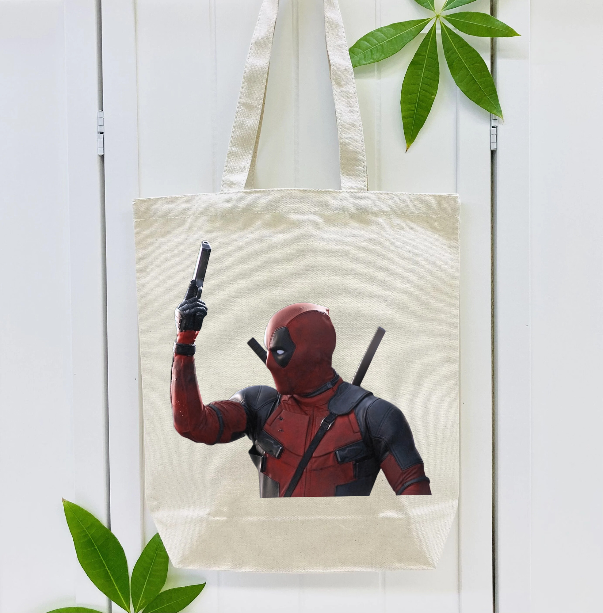 Deadpool デッドプール 縦型キャンバス生地手提げバッグ　トートバッグ
