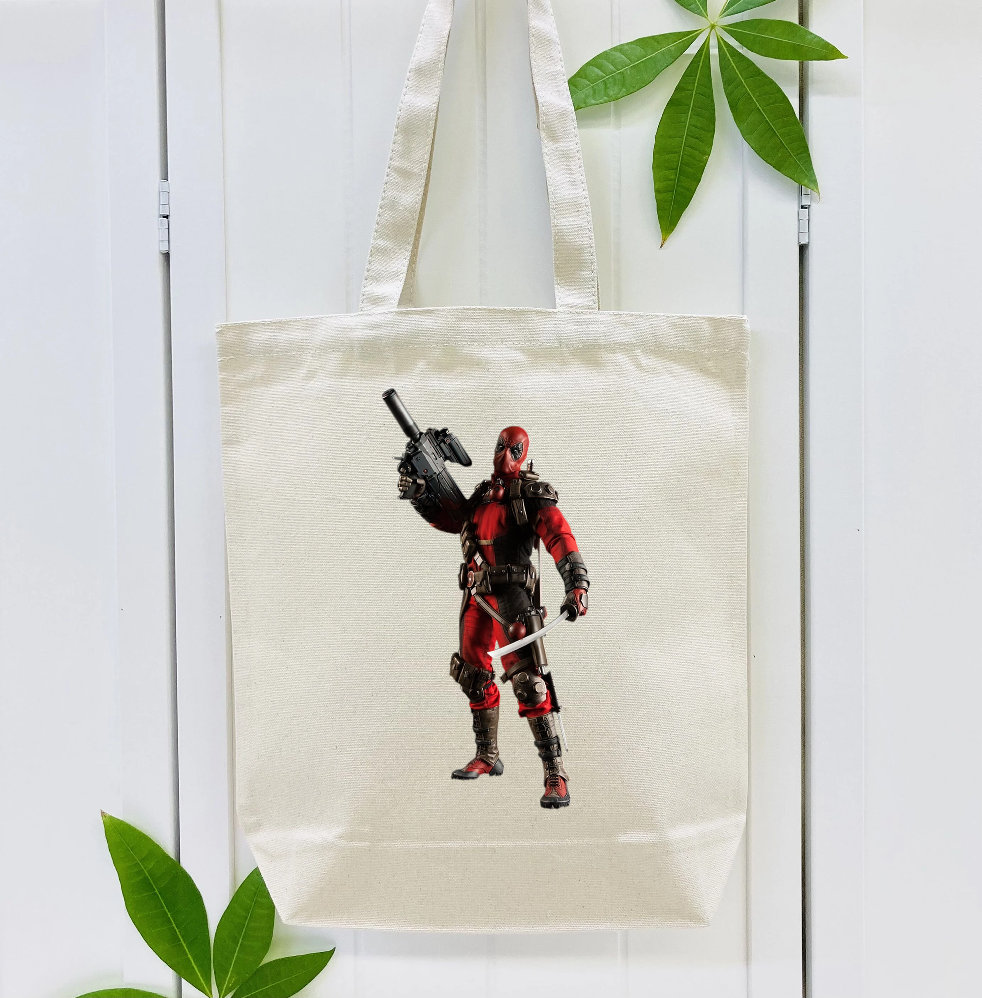 Deadpool デッドプール 縦型キャンバス生地手提げバッグ　トートバッグ