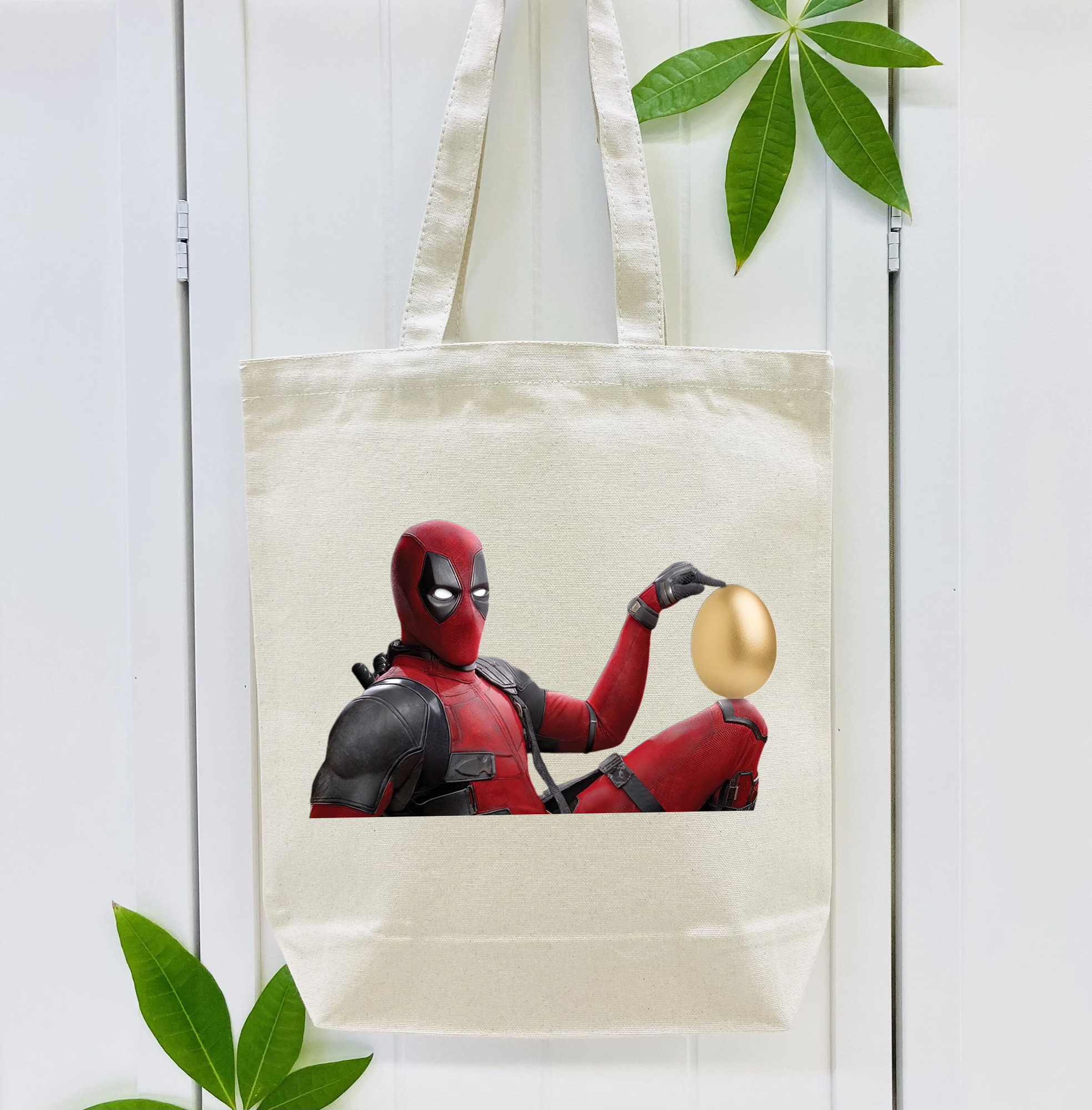 Deadpool デッドプール 縦型キャンバス生地手提げバッグ　トートバッグ