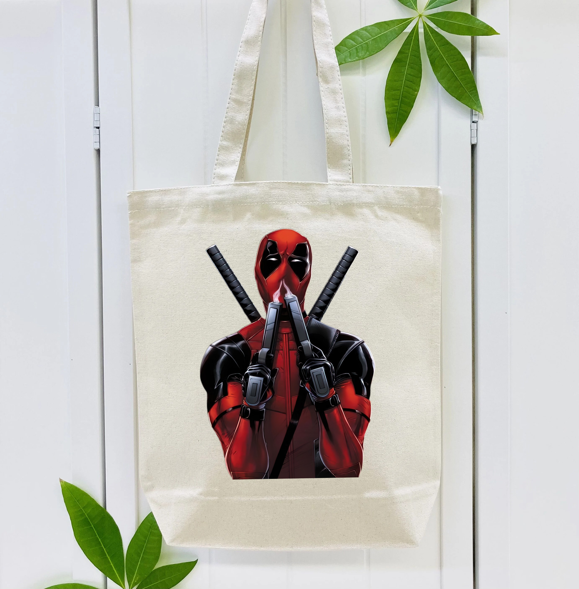 Deadpool デッドプール 縦型キャンバス生地手提げバッグ　トートバッグ