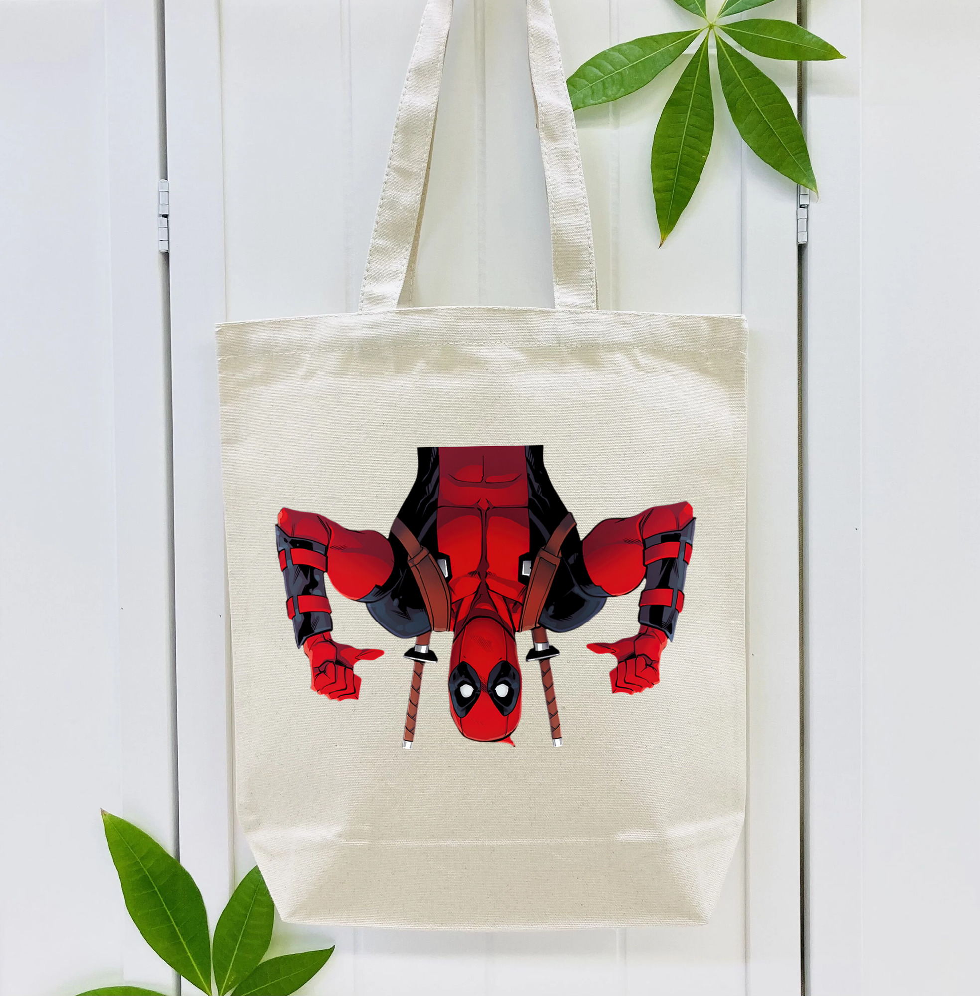 Deadpool デッドプール 縦型キャンバス生地手提げバッグ　トートバッグ