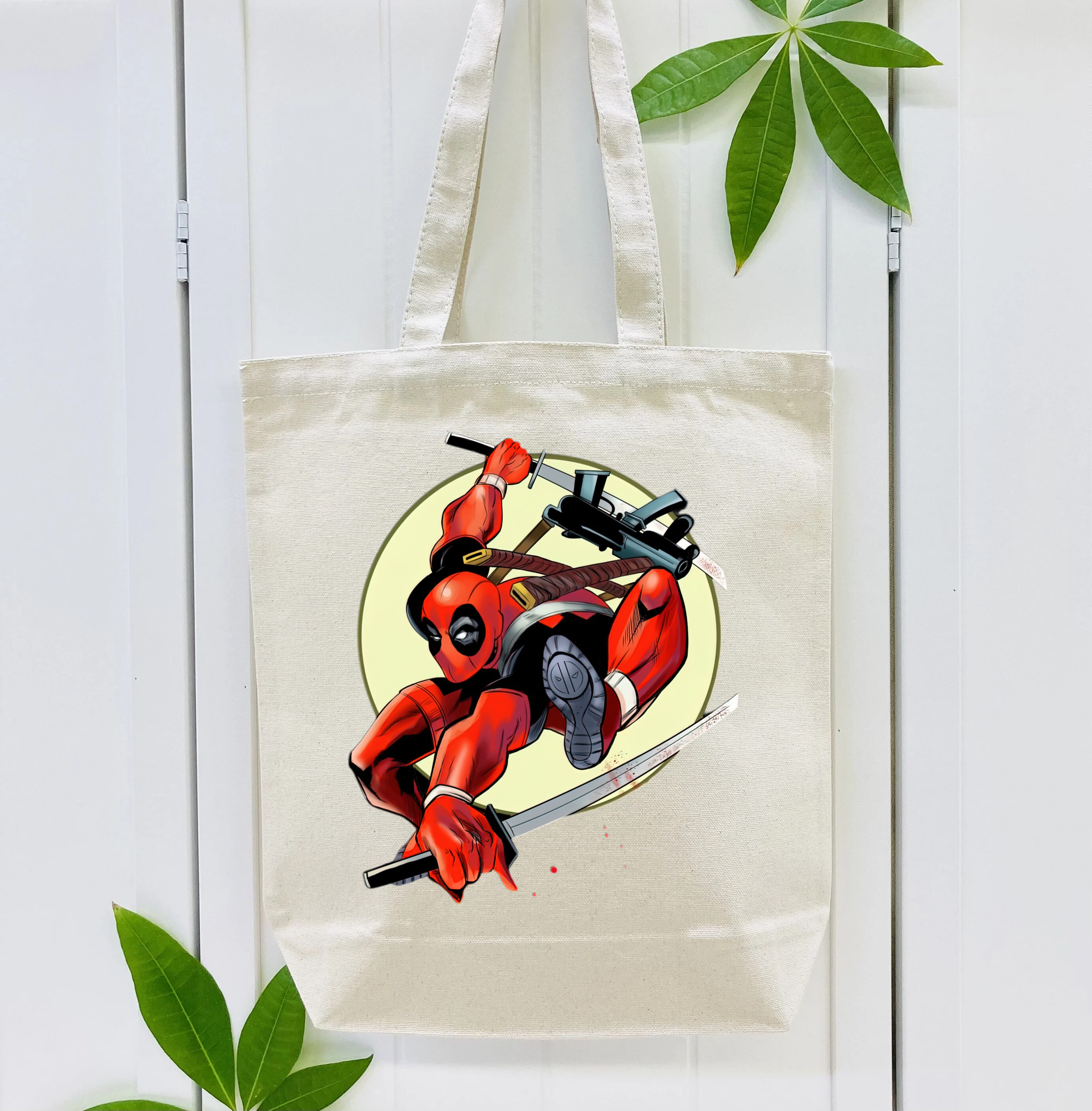 Deadpool デッドプール 縦型キャンバス生地手提げバッグ　トートバッグ