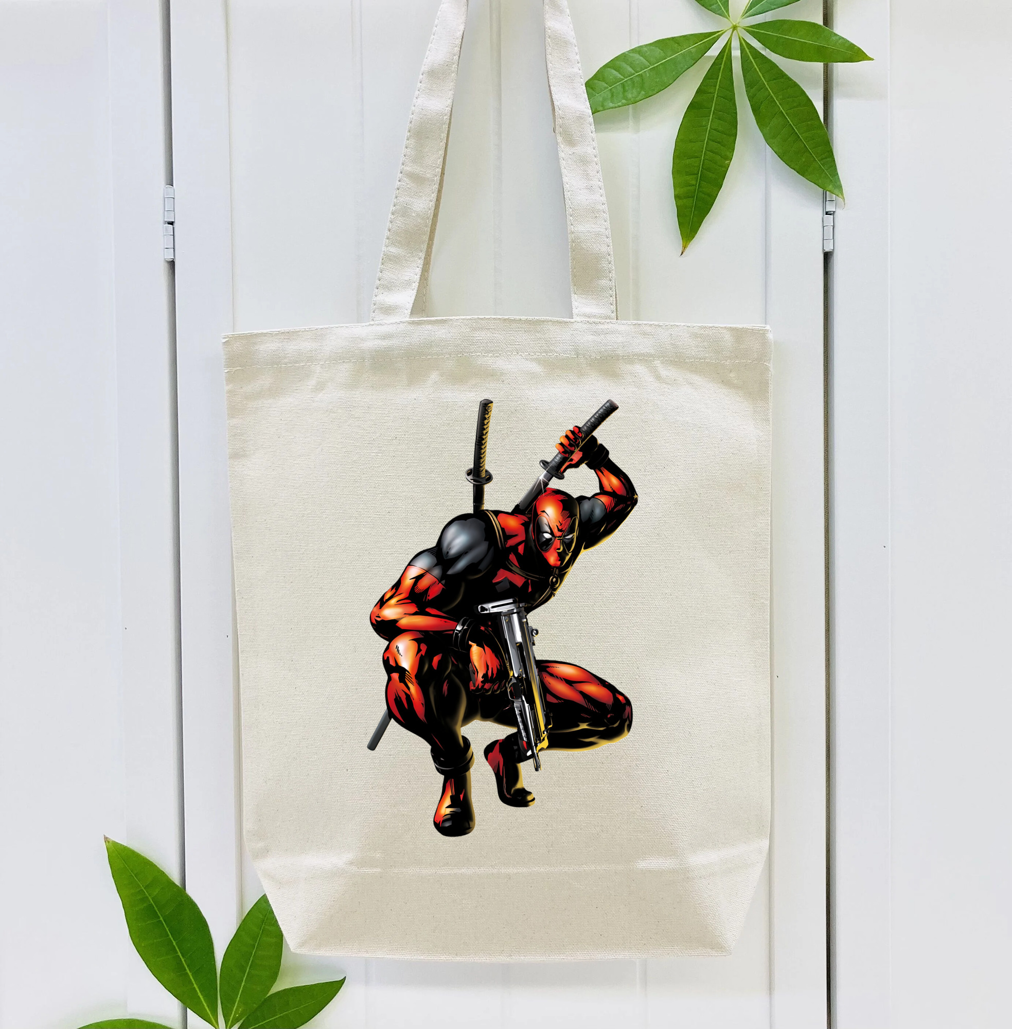 Deadpool デッドプール 縦型キャンバス生地手提げバッグ　トートバッグ