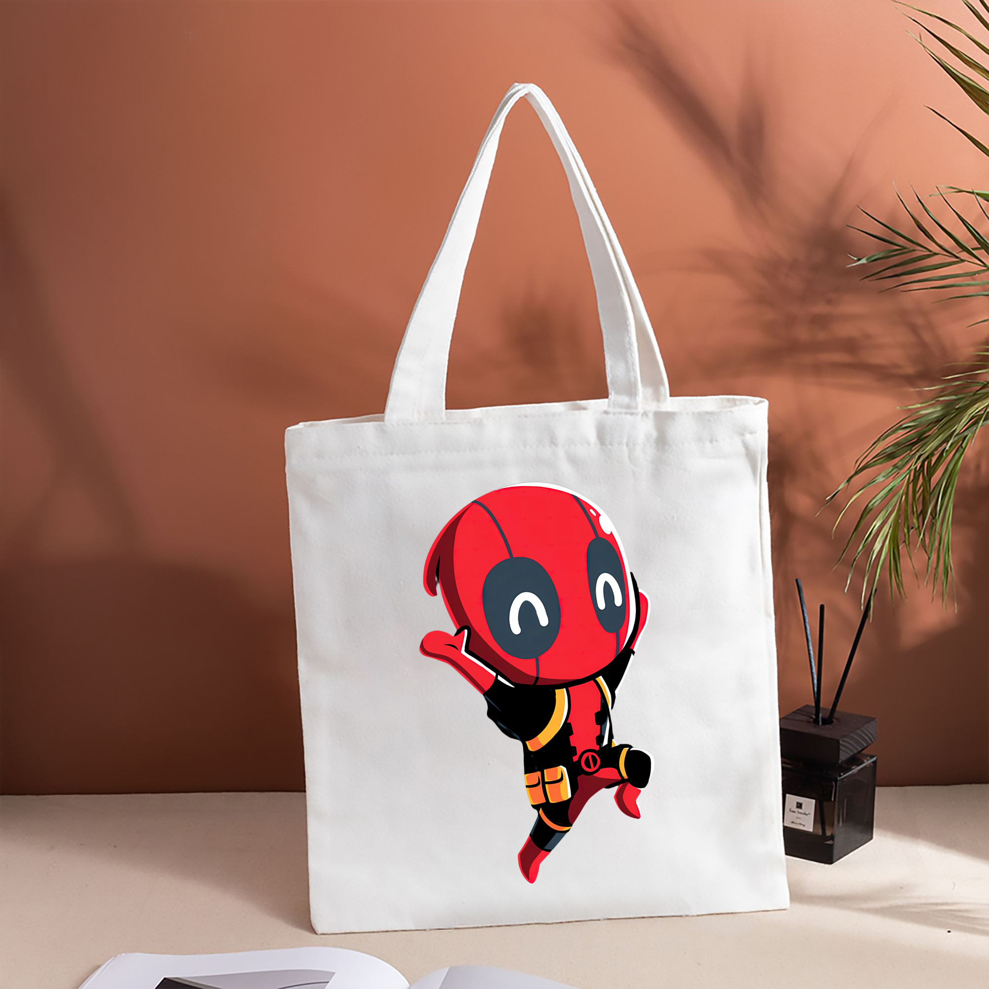 Deadpool デッドプール 縦型キャンバス生地手提げバッグ　トートバッグ