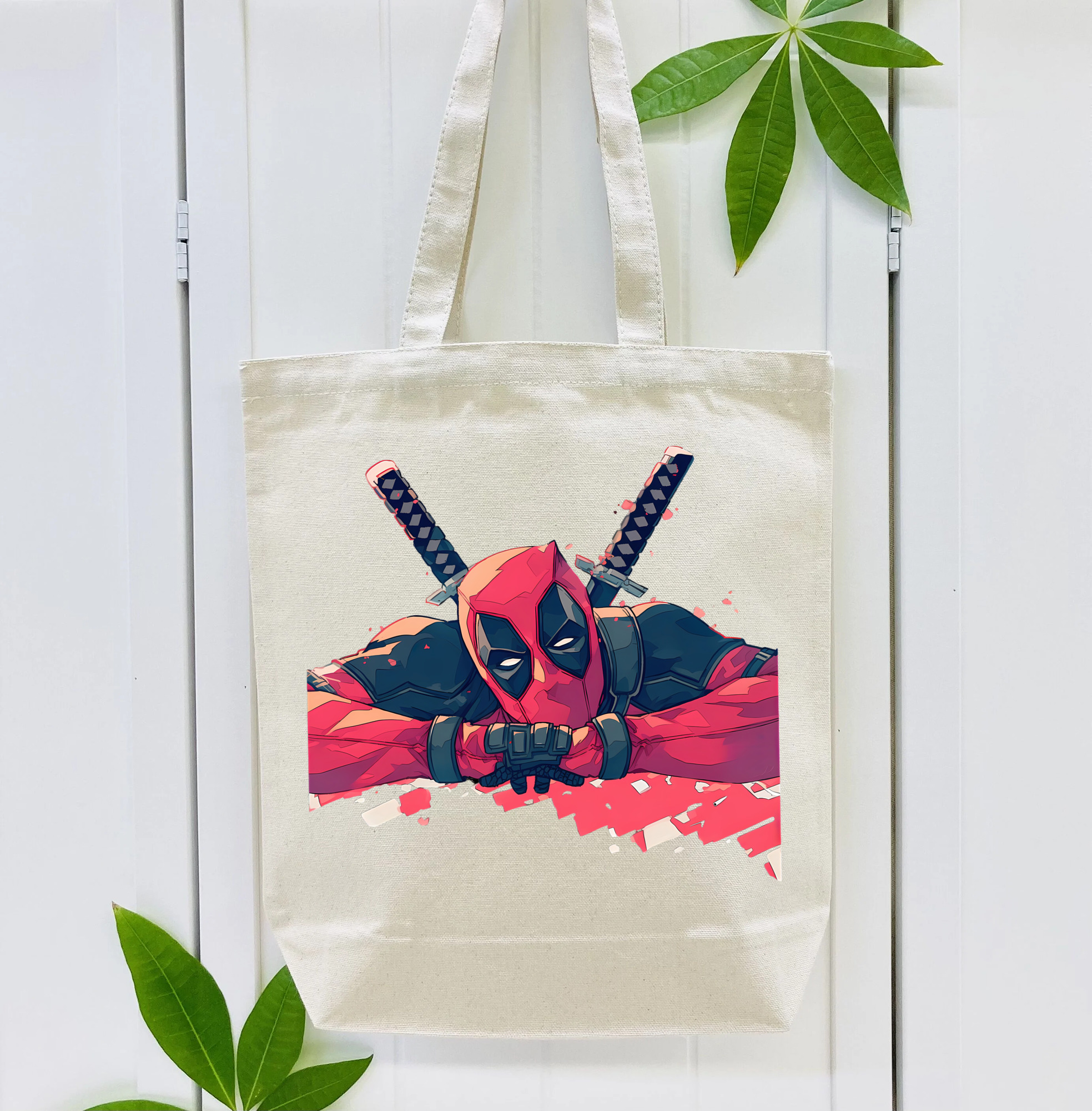 Deadpool デッドプール 縦型キャンバス生地手提げバッグ　トートバッグ