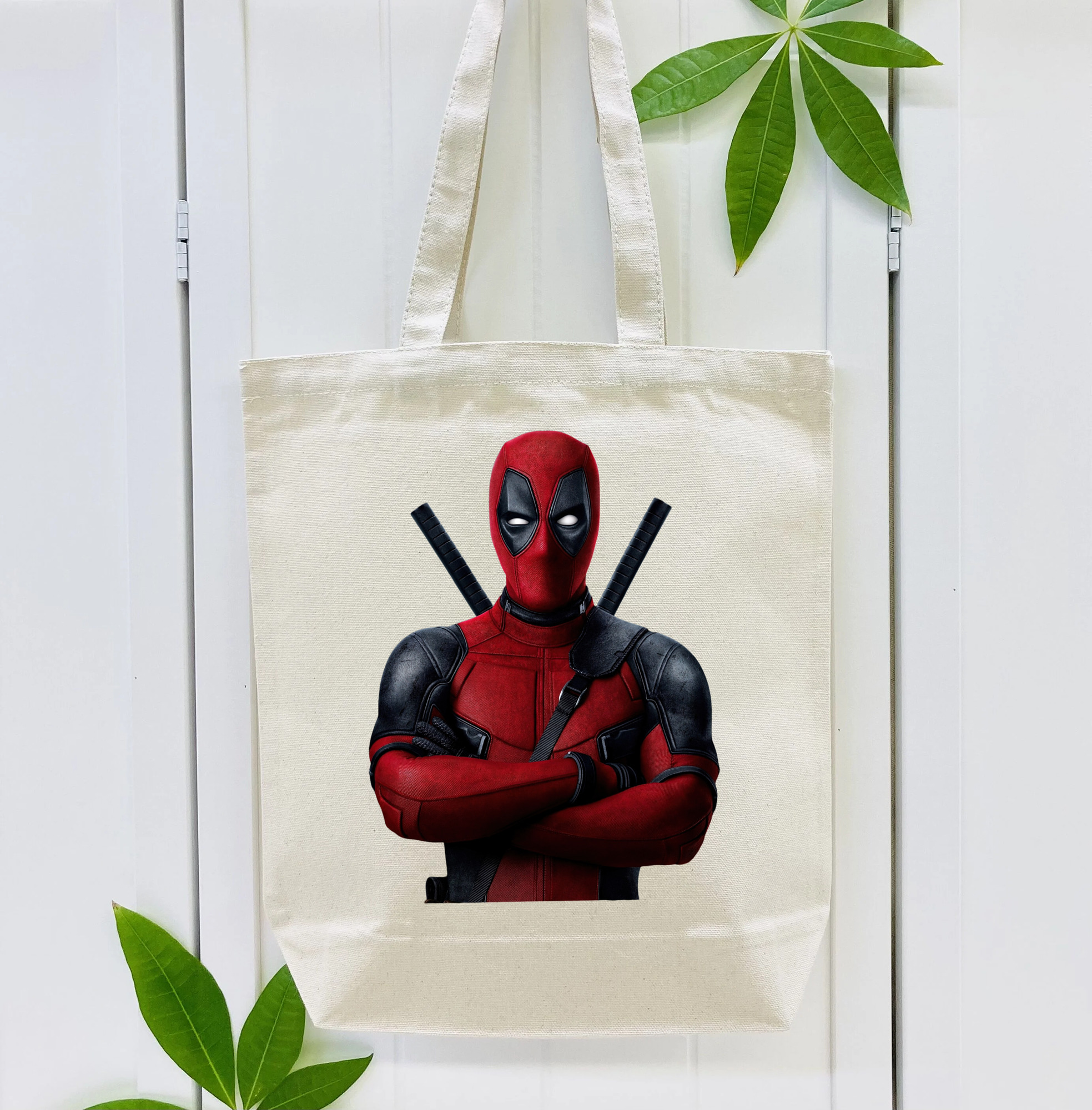 Deadpool デッドプール 縦型キャンバス生地手提げバッグ　トートバッグ