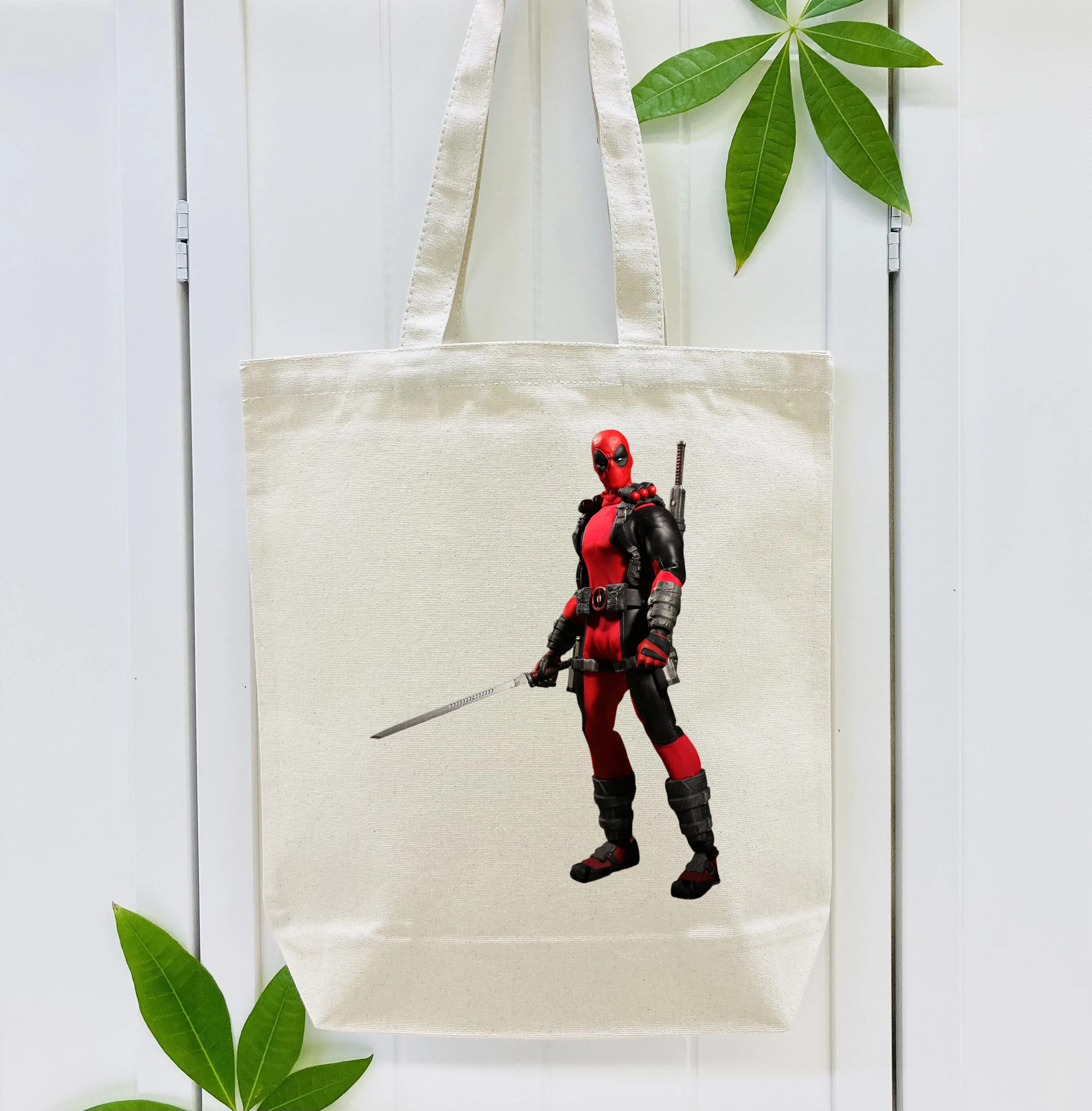 Deadpool デッドプール 縦型キャンバス生地手提げバッグ　トートバッグ