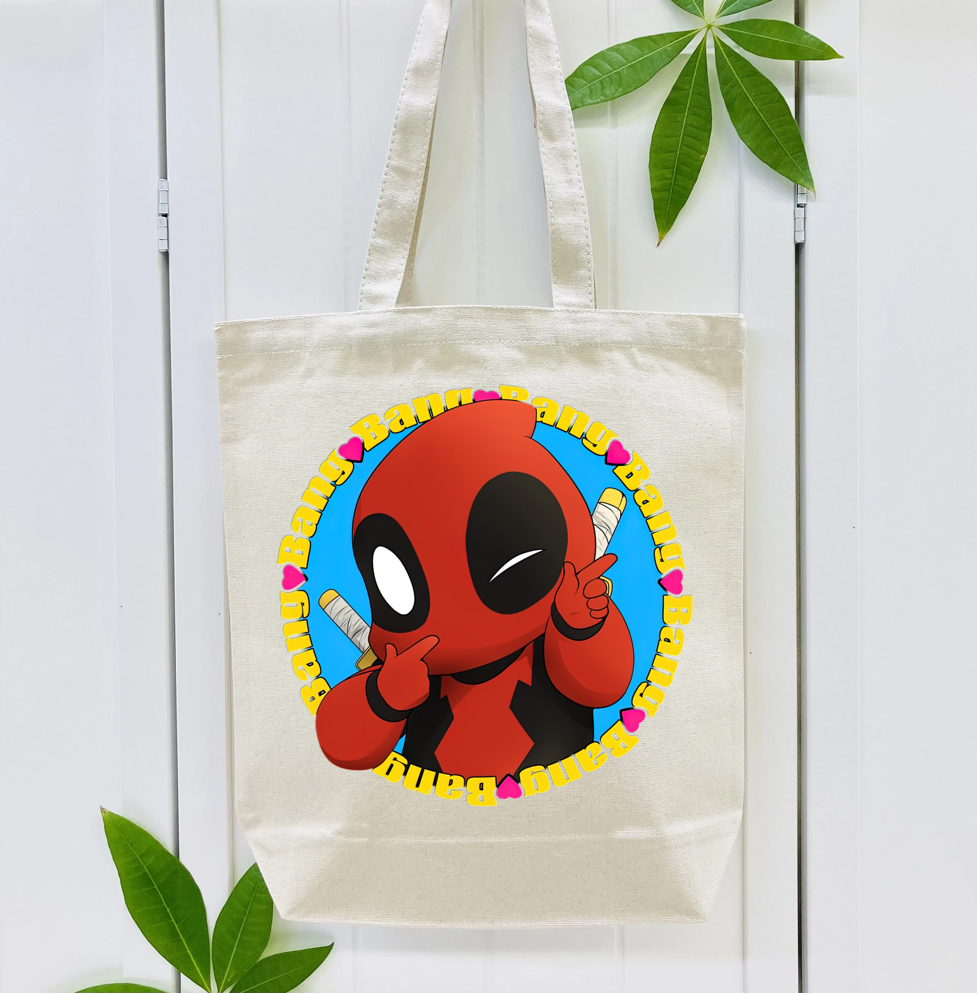Deadpool デッドプール 縦型キャンバス生地手提げバッグ　トートバッグ
