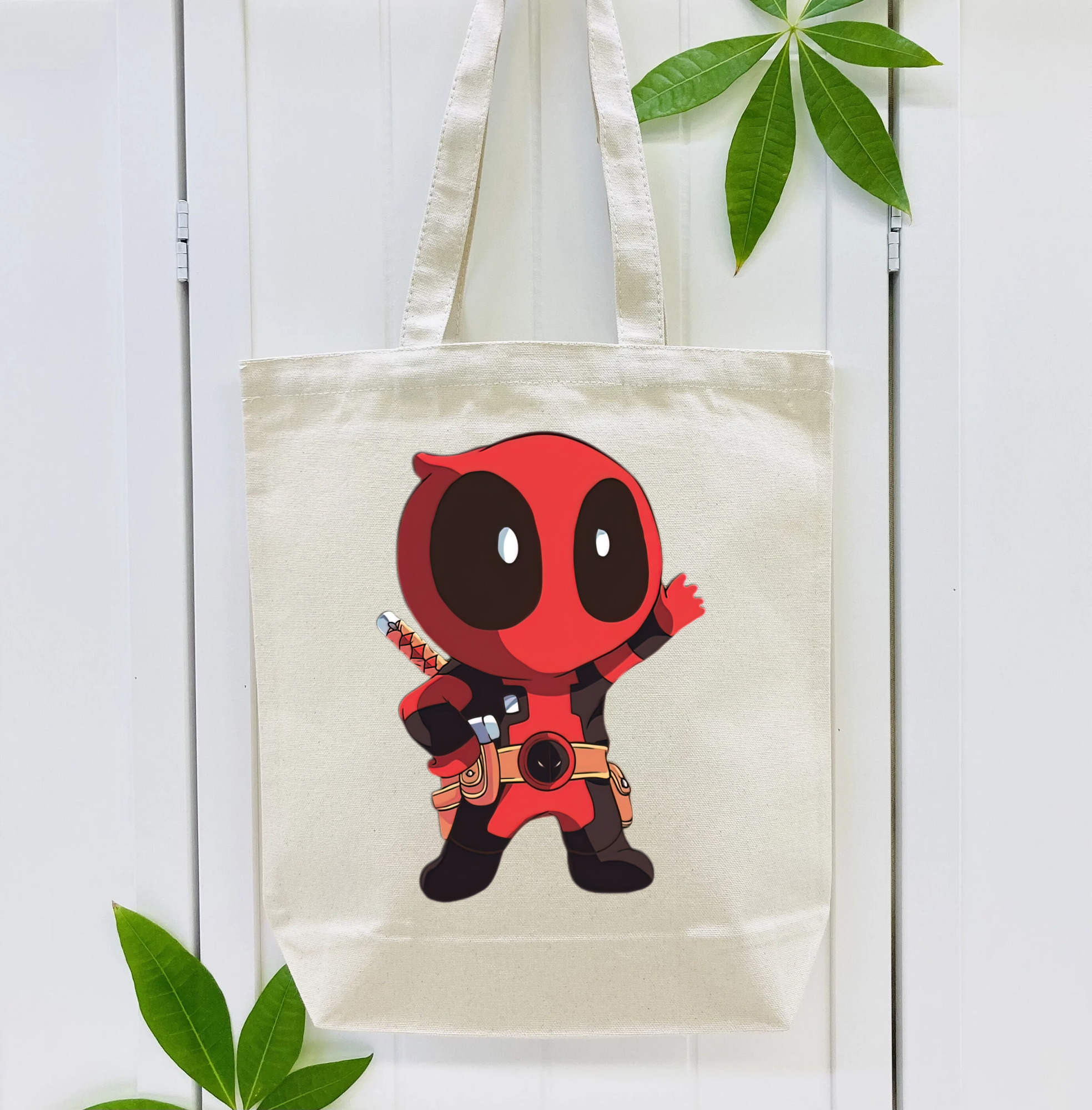Deadpool デッドプール 縦型キャンバス生地手提げバッグ　トートバッグ