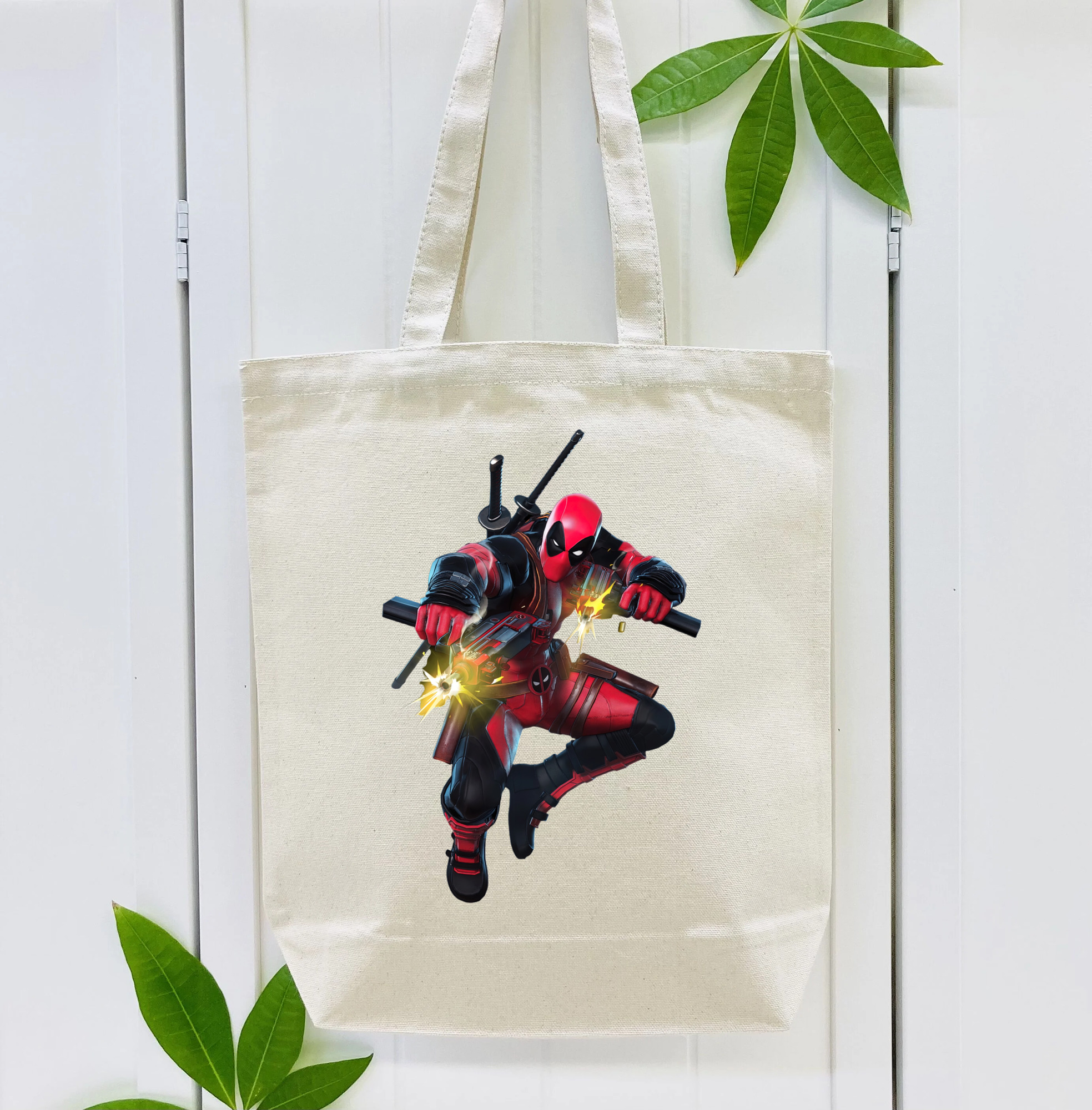 Deadpool デッドプール 縦型キャンバス生地手提げバッグ　トートバッグ