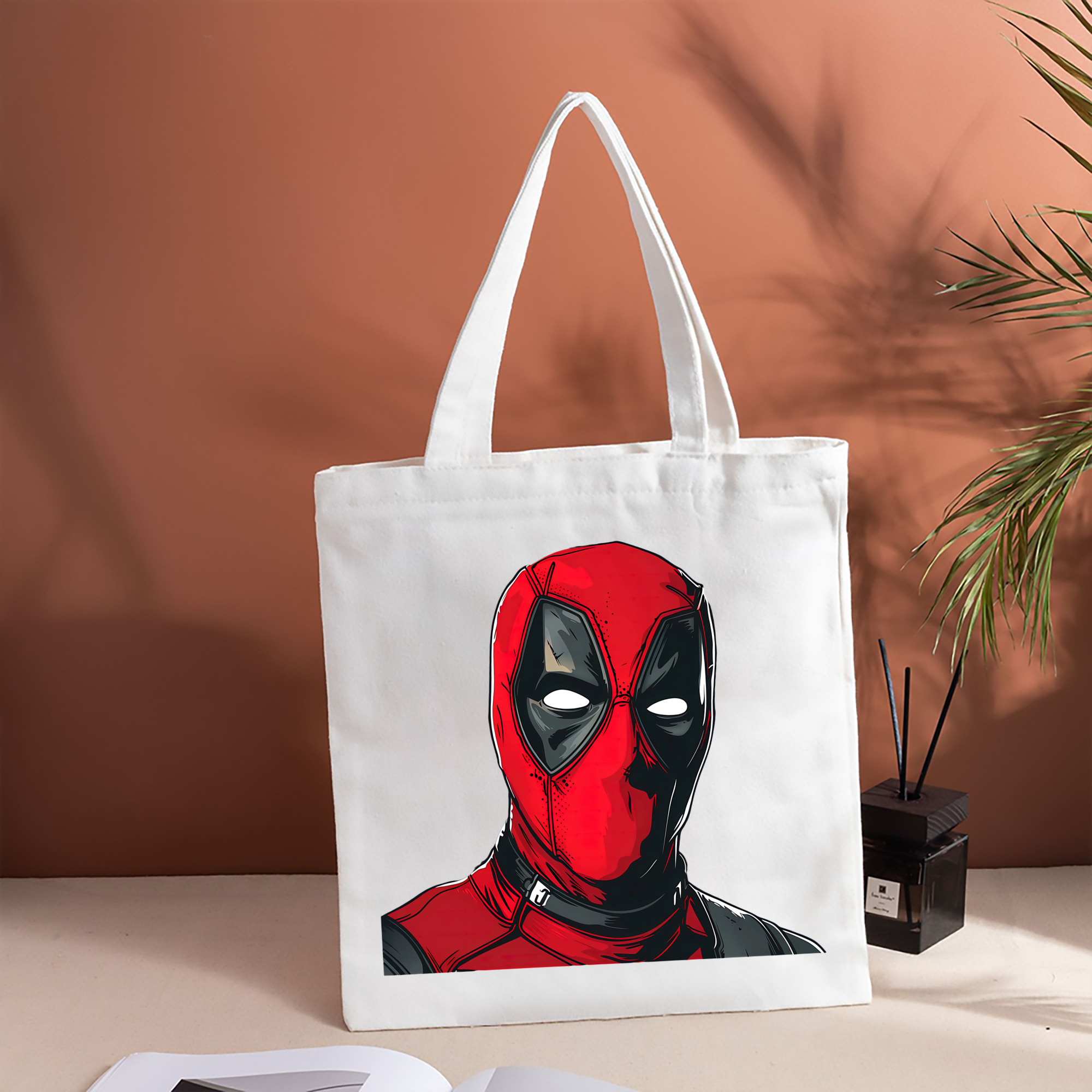 Deadpool デッドプール 縦型キャンバス生地手提げバッグ　トートバッグ