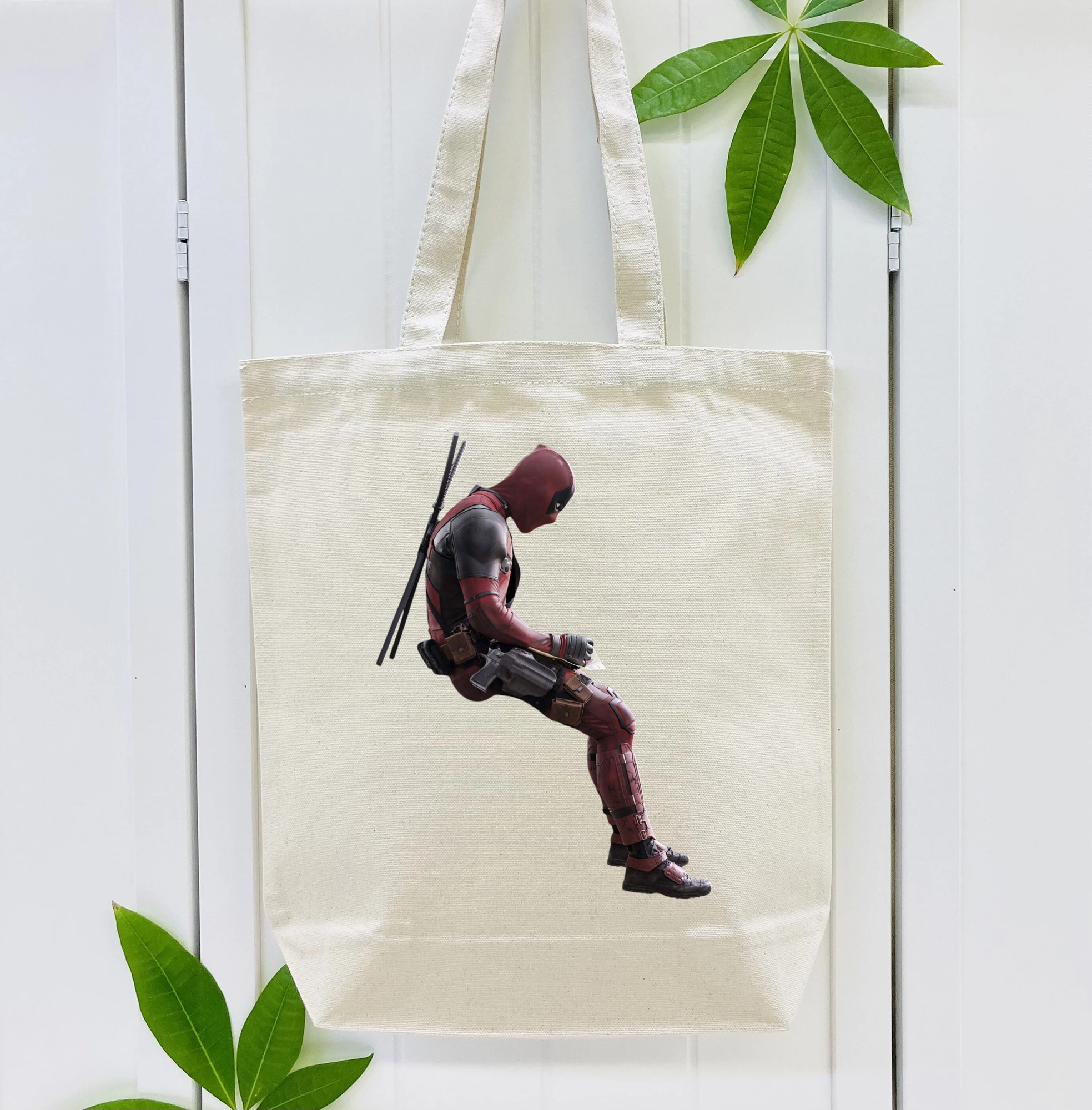 Deadpool デッドプール 縦型キャンバス生地手提げバッグ　トートバッグ