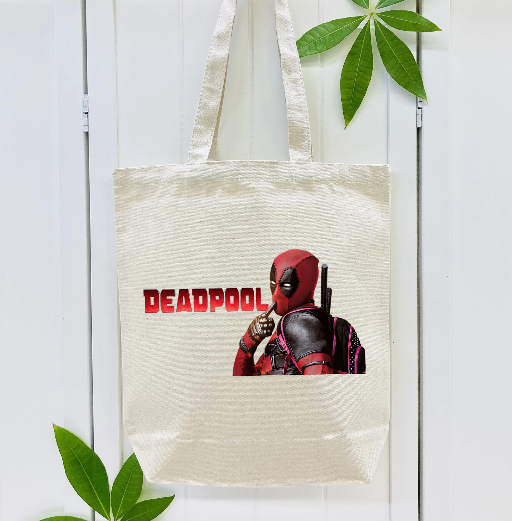 Deadpool デッドプール 縦型キャンバス生地手提げバッグ　トートバッグ