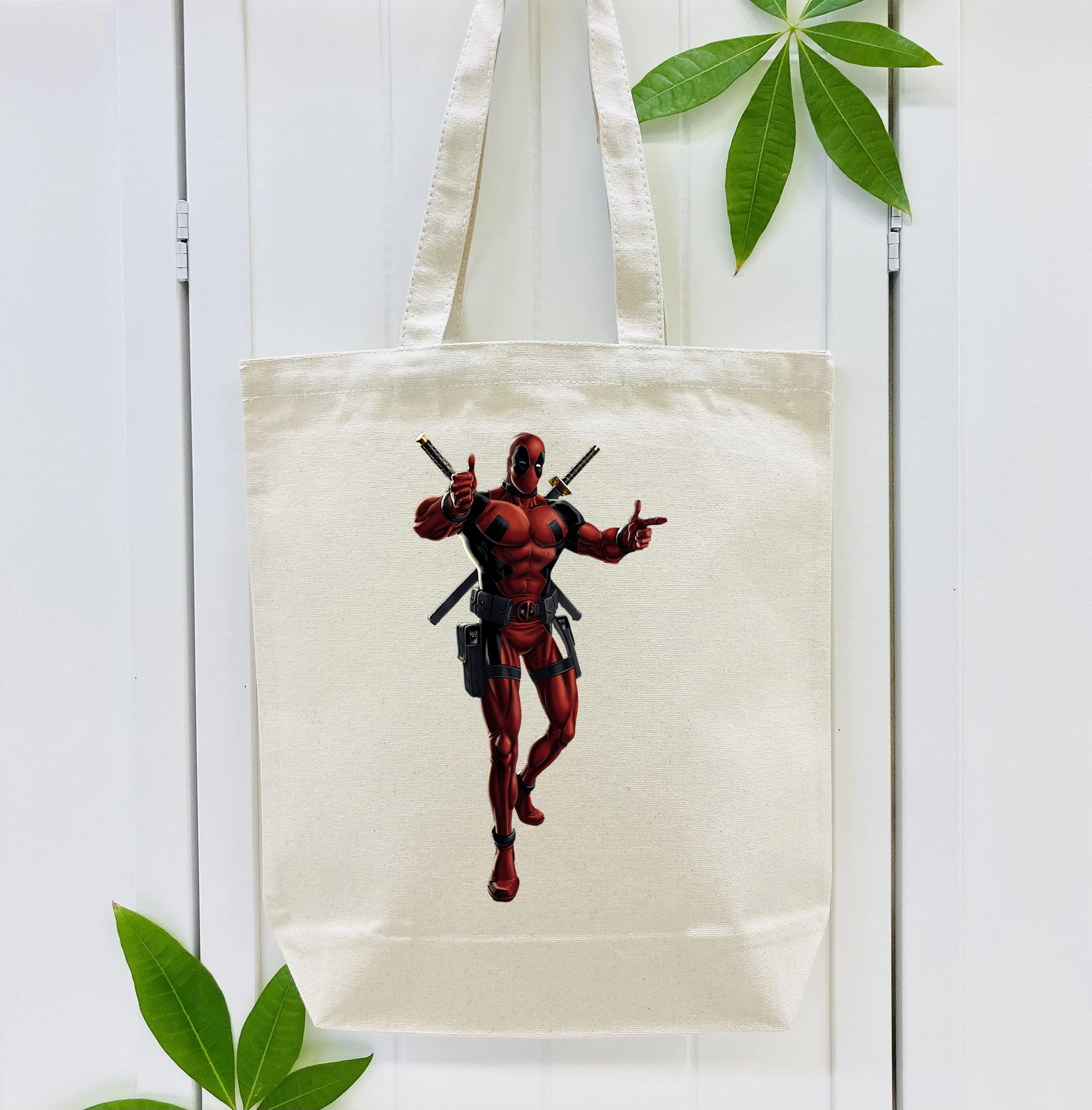 Deadpool デッドプール 縦型キャンバス生地手提げバッグ　トートバッグ